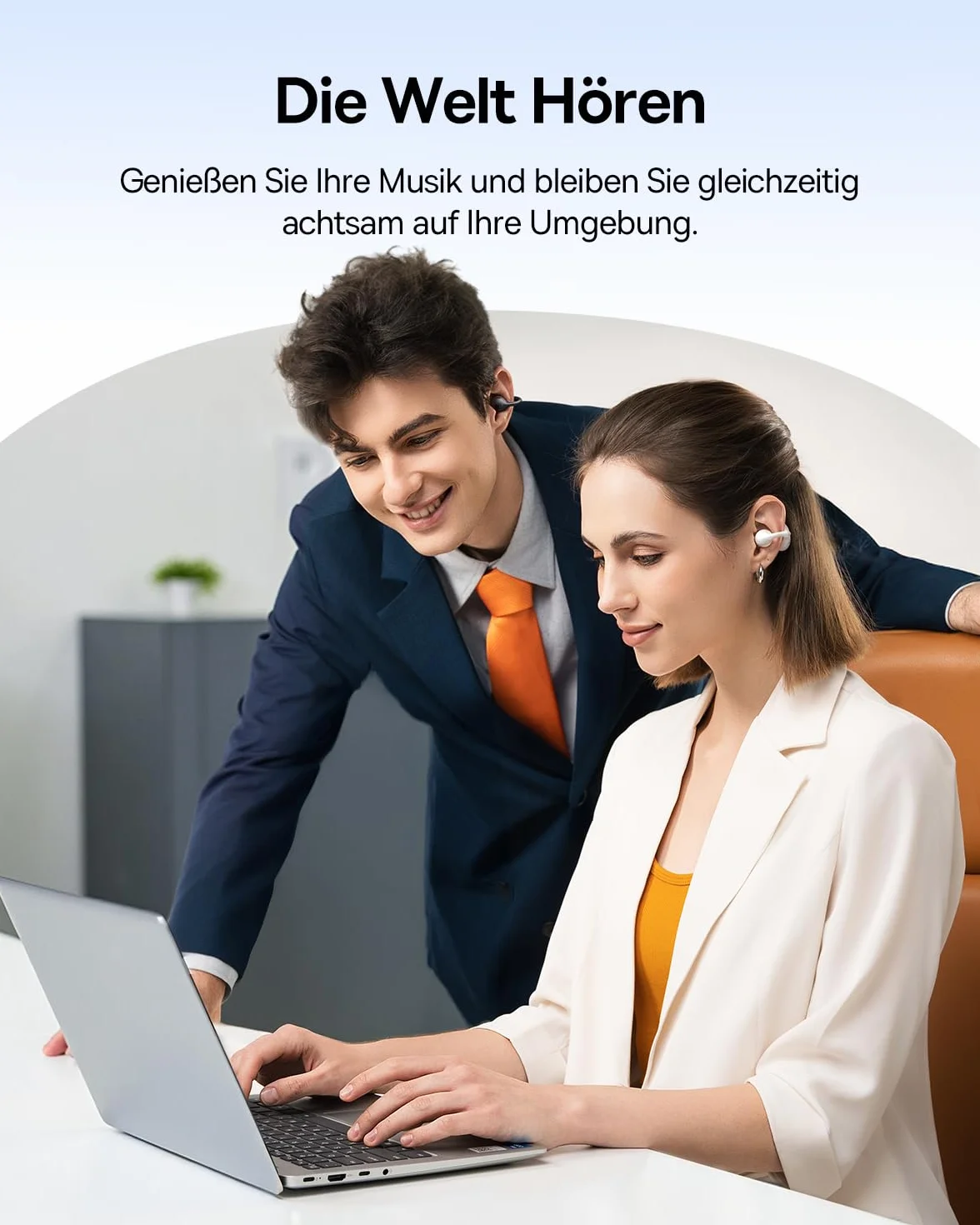 Baseus BC1 Open Ear słuchawki Bluetooth 6.0 IP55 38H biały