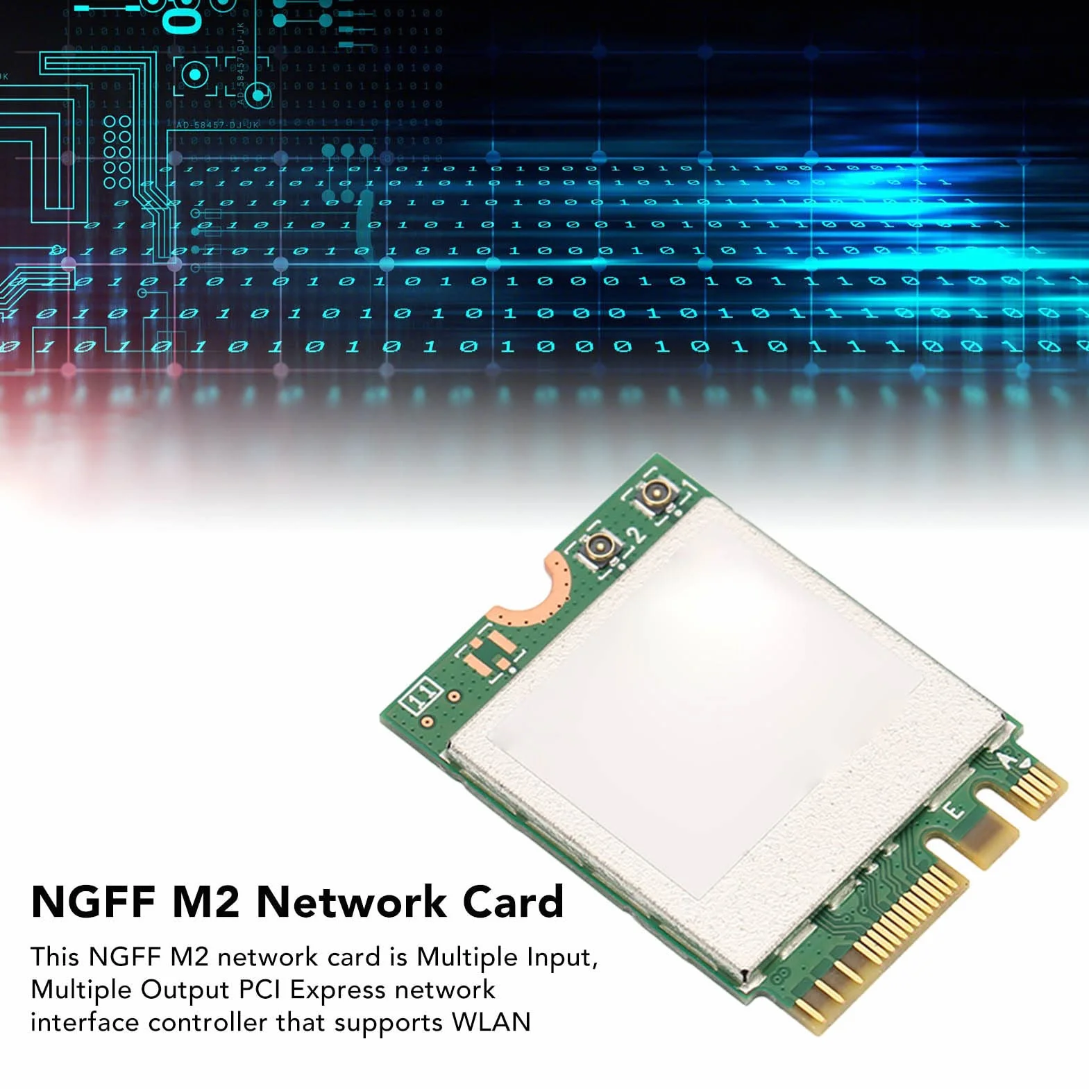 Bezprzewodowa Karta Sieciowa, RTL8852BE WiFi6 5G Laptop Gigabit Wireless LAN Card Universal Bluetooth 5.2 dla 10, Plug And Play.