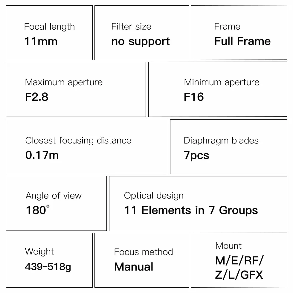 TTARTISAN 11mm F2.8 Fish Eye Lens for Nikon Z Mount Z6 Z7 Z5 Z6II Z7II Z9 Z8 ZF