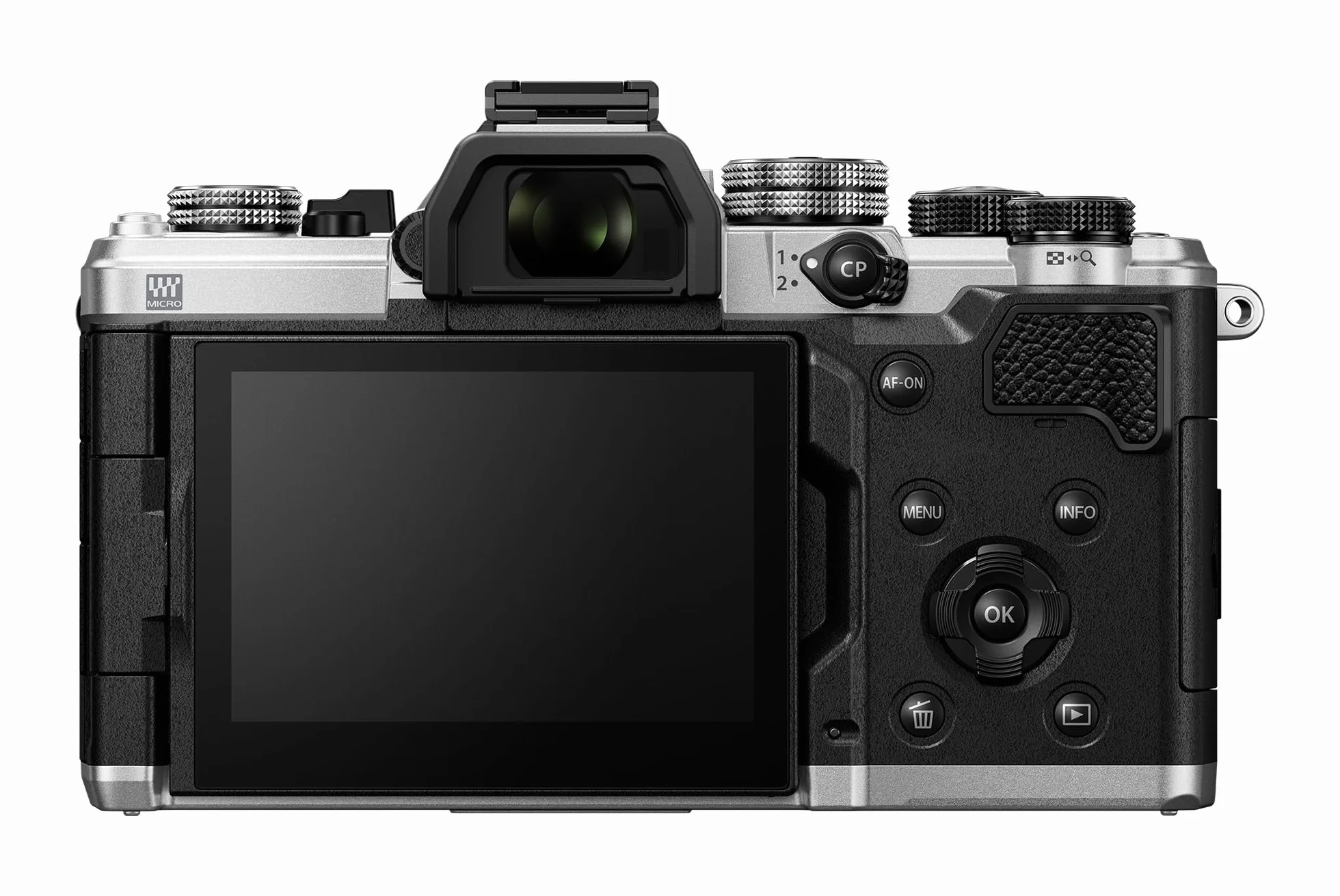 OM SYSTEM OM-3 Aparat systemowy Mikro Cztery Trzecie, 20-megapikselowa matryca warstwowa BSI, 5-osiowa stabilizacja obrazu, srebrny