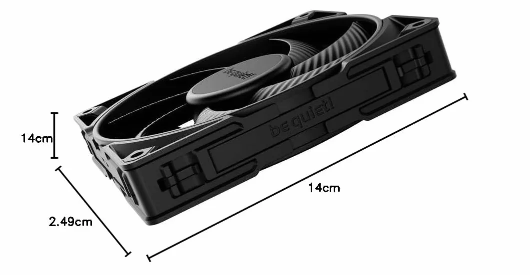 be quiet! Silent Wings Pro 4 140 mm PWM Wentylator, Speed Switch