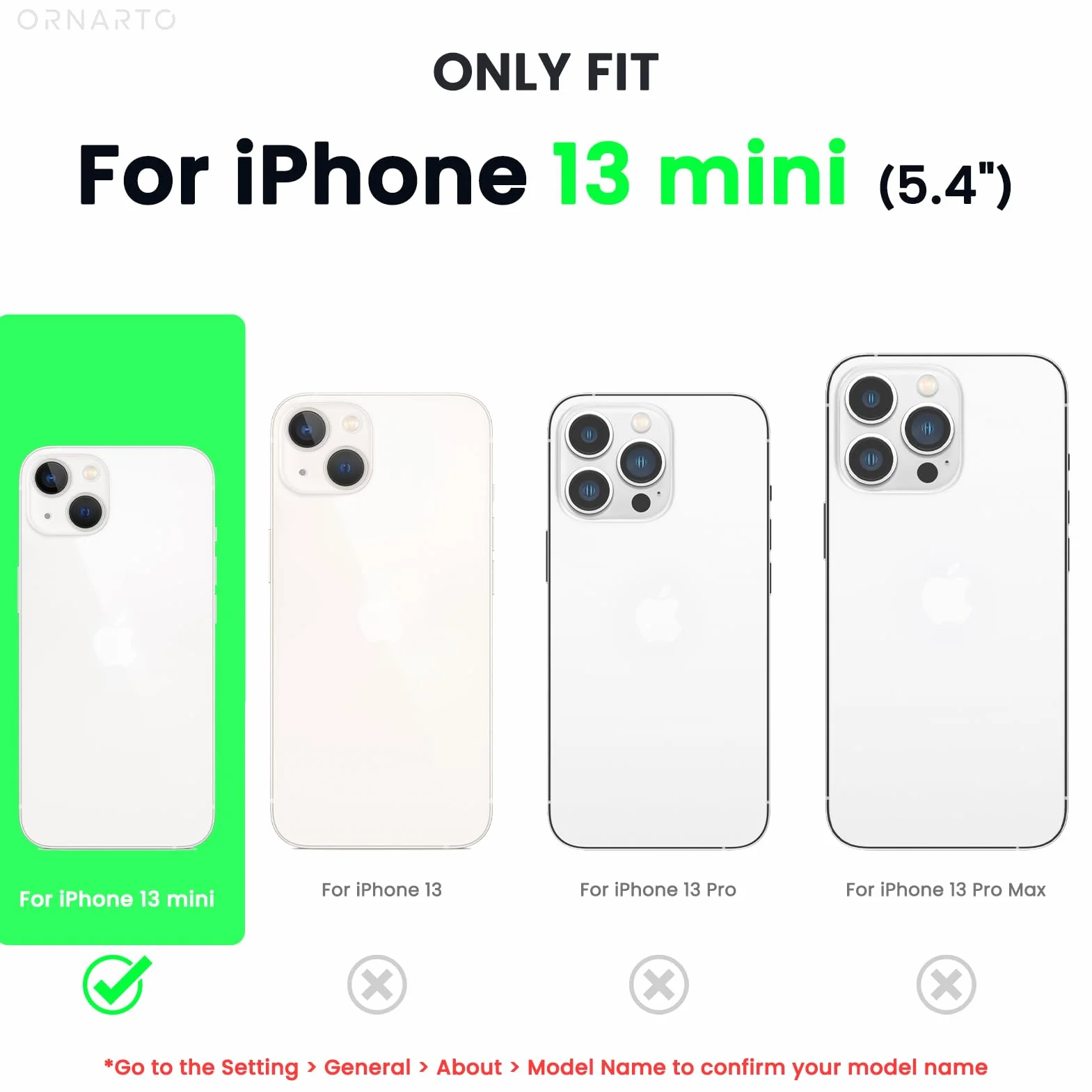 ORNARTO Kompatybilne z iPhone 13 Mini etui, smukłe etui z płynnego silikonu 3 warstwowe w pełni pokryte miękkim żelowym gumowym etui z mikrofibry 5,4 cala - Jasny fiolet