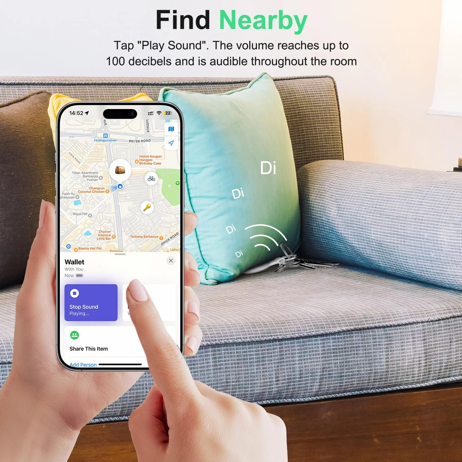 Smart Air Tracker Tag kompatybilny z Apple Where is? (tylko iOS) Bluetooth Lokalizator Key Finder 4-Pack Biały