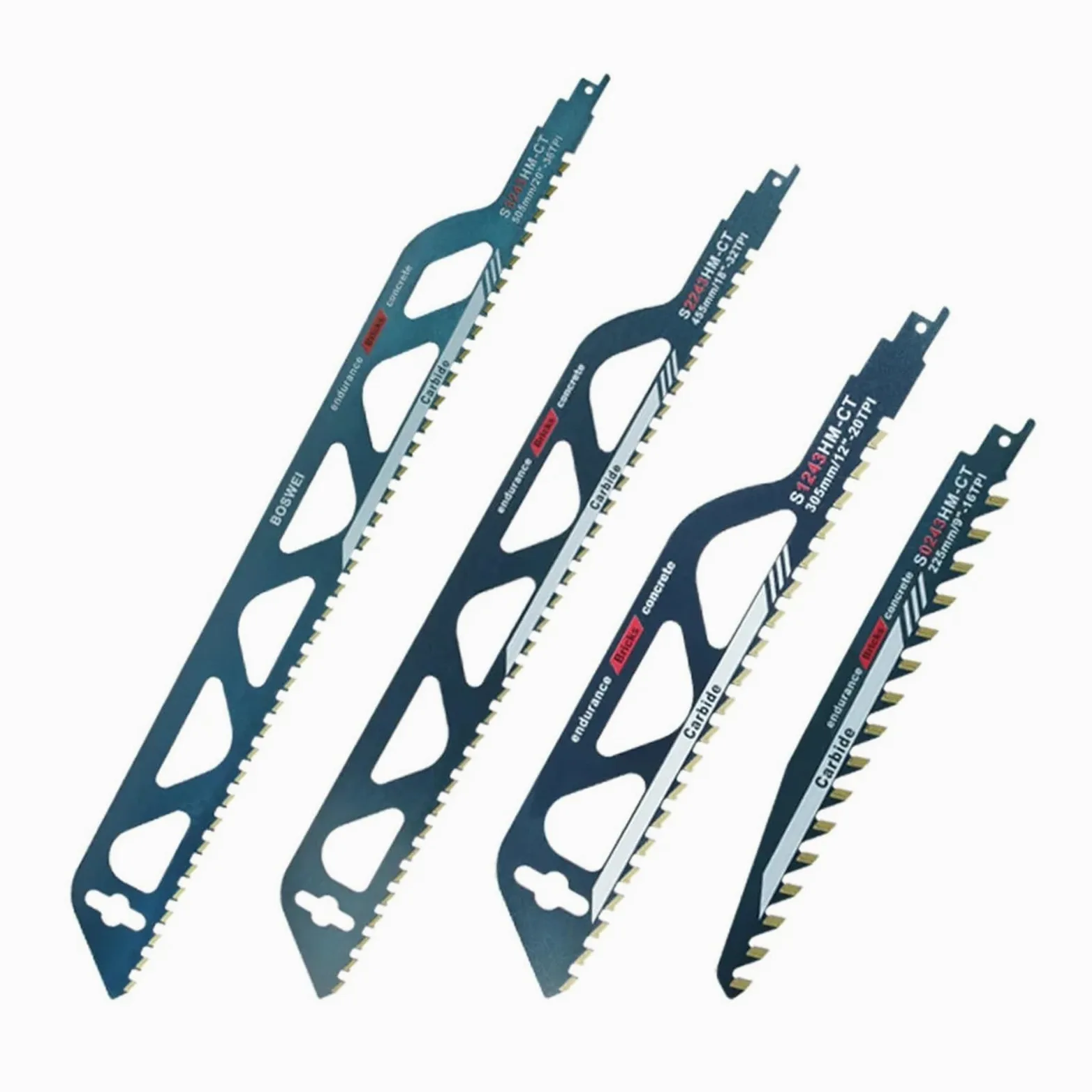 1 szt. Brzeszczot piły szablastej ze stopu do cięcia cegły bąbelkowej Pusty czerwony i blok betonowy za pomocą narzędzi ręcznych(4Pcs)