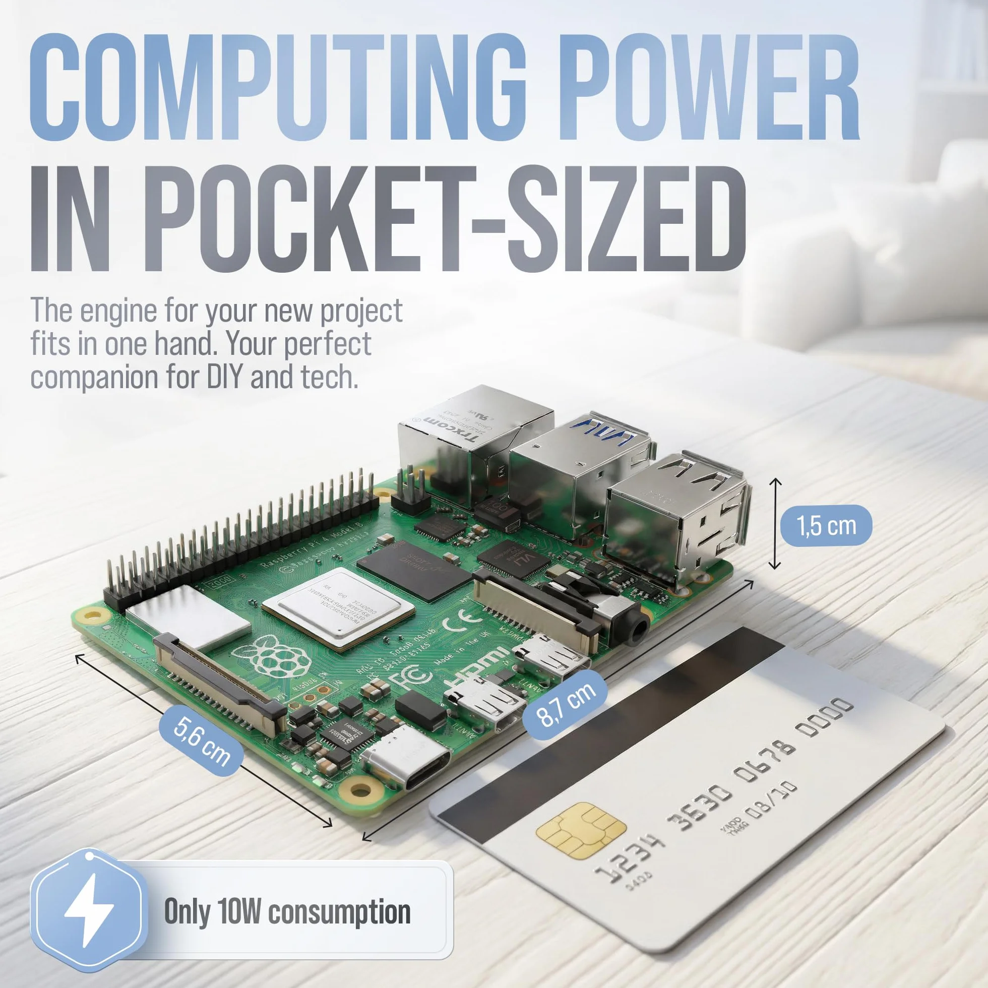 Raspberry Pi 4 2 GB Starter Kit Czarna edycja 64 GB Zasilacz 15 W Obudowa Micro HDMI 4K Radiatory