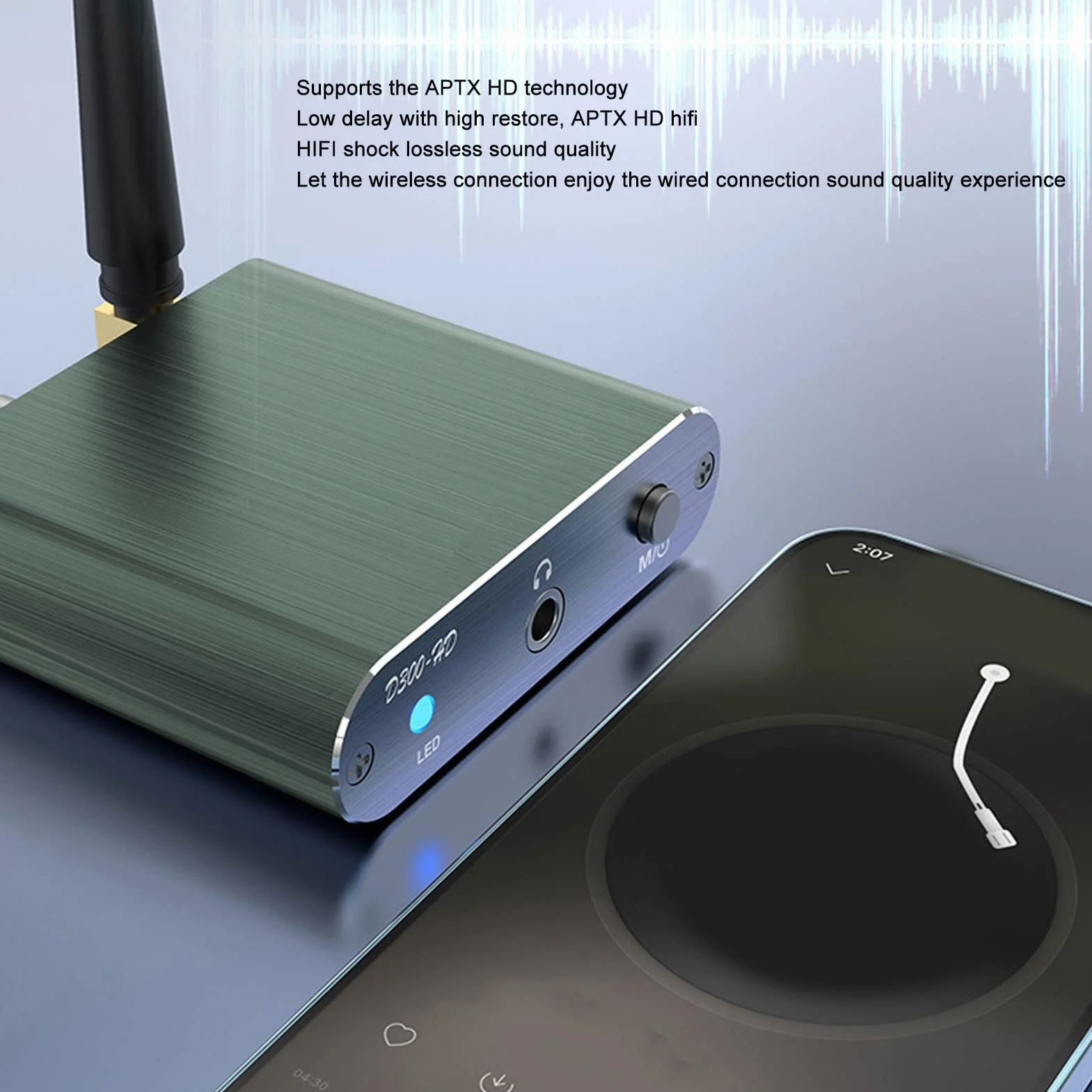 Odbiornik Bluetooth 5.2 Adapter Audio HiFi z APTX Niskie Opóźnienie Dalekiego Zasięgu Optyczne Koncentryczne AUX