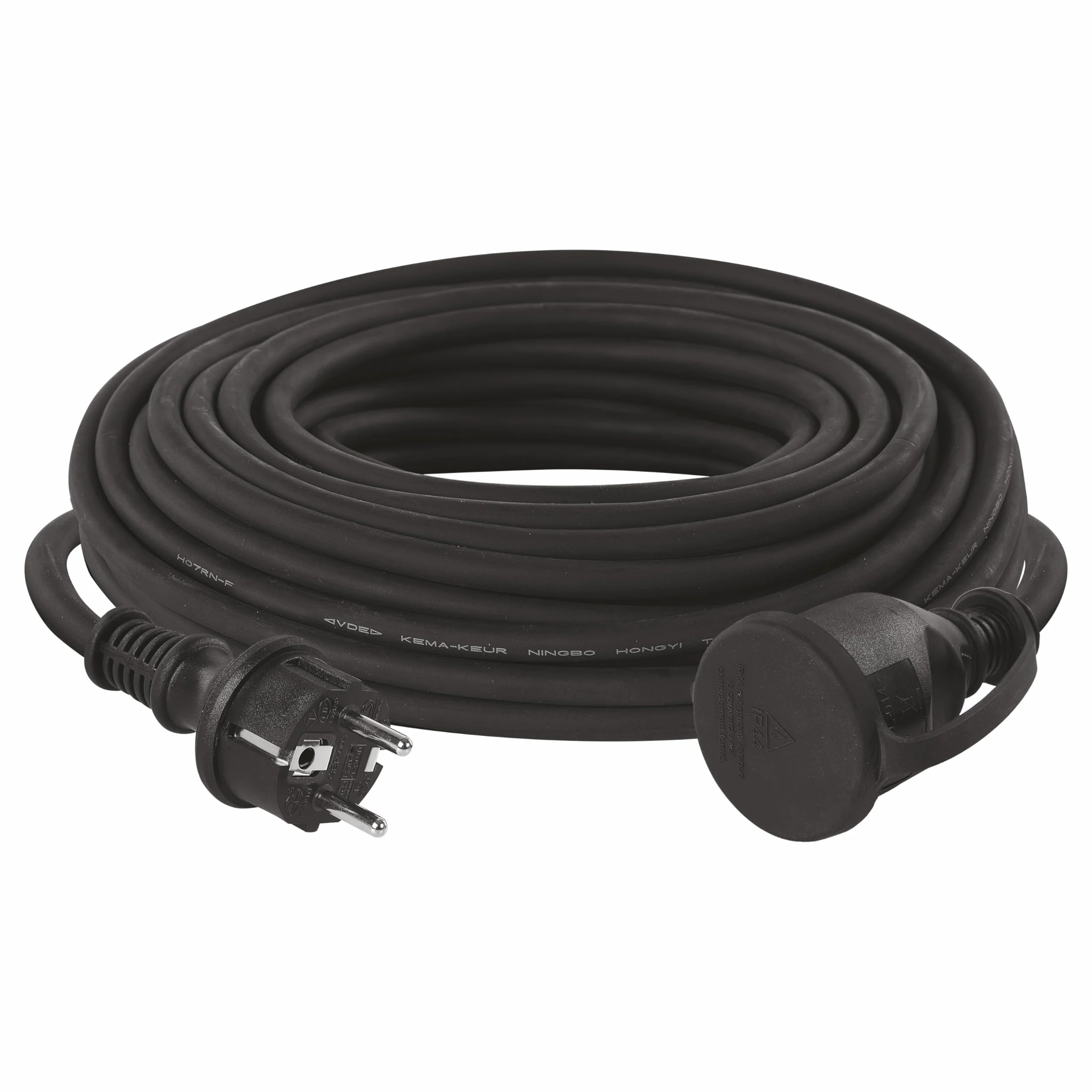 EMOS Przedłużacz IP44 20 m 1 gniazdko Schuko 230 V 16 A 3680 W H07RN-F3G 1,5 mm2 czarny