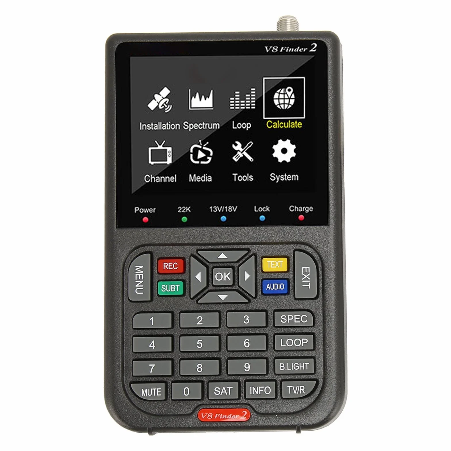 Miernik Sygnału Satelitarnego V8 Finder 3, 3,5-calowy LCD HD, Bateria 4000 mAh, Odbiornik S2X/S2/S MPEG-2/4