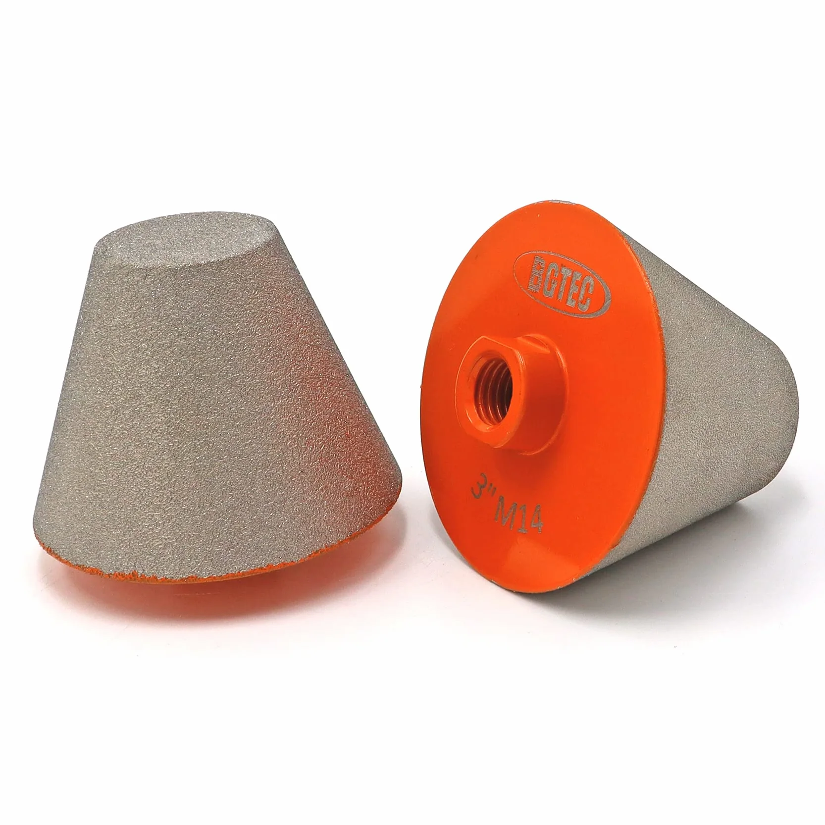 BGTEC Diamentowy wiertło do fazowania, 2 szt. 75 mm z gwintem M14 do istniejących otworów powiększających kształtowanie płytki do przycinania marmuru granitu ceramicznego pogłębiacza wiertła