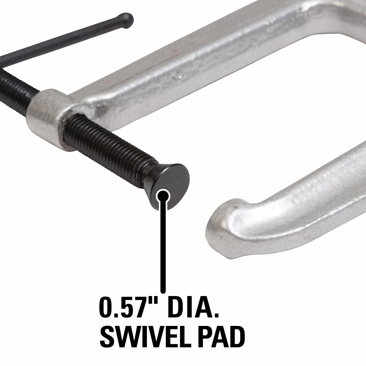 Wilton 42525 252,5, zacisk typu C z głębokim zasięgiem, 0-calowe otwarcie szczęk, głębokość gardła 10 cm