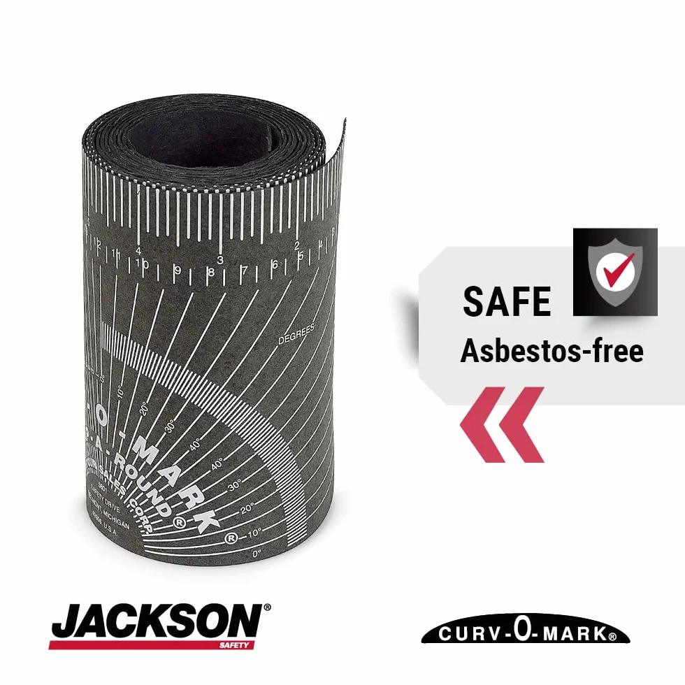 Jackson Safety CURV-O-MARK Wrap-A-Round linijka układu spawania/rurociągów – duża, czarna – 176b, J1859
