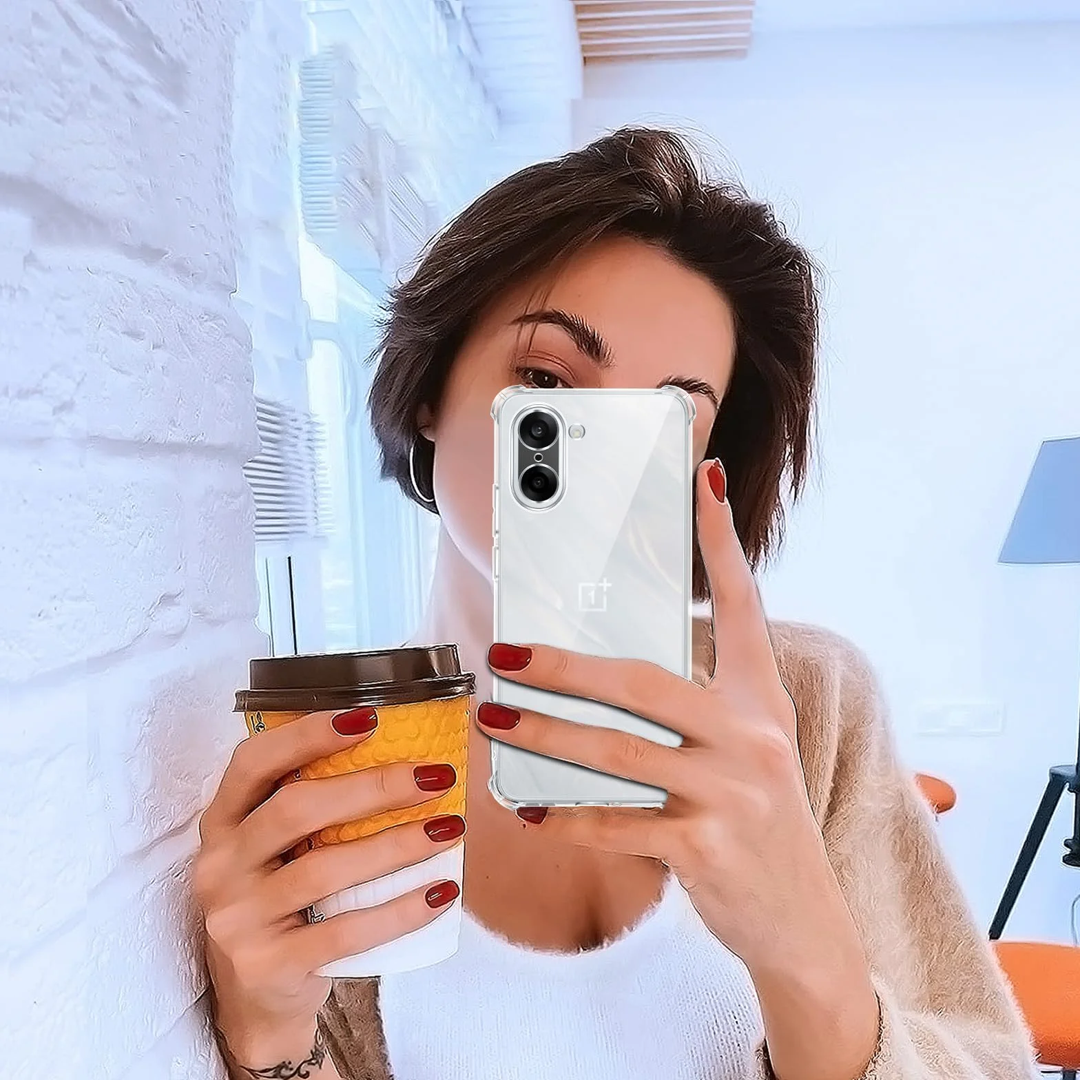 ivoler Etui do Oneplus Nord CE 5 5G, ultra przezroczyste silikonowe etui ochronne TPU