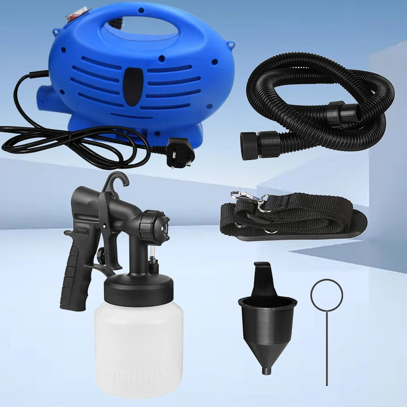 Pistolet Malarski Do Mebli Elektryczny Pistolet Natryskowy Do Malowania | Pojemnik 800 Ml Narzędzia Do Renowacji Domu Do Drzwi Ścian Płotów Mebli Zewnętrznych I