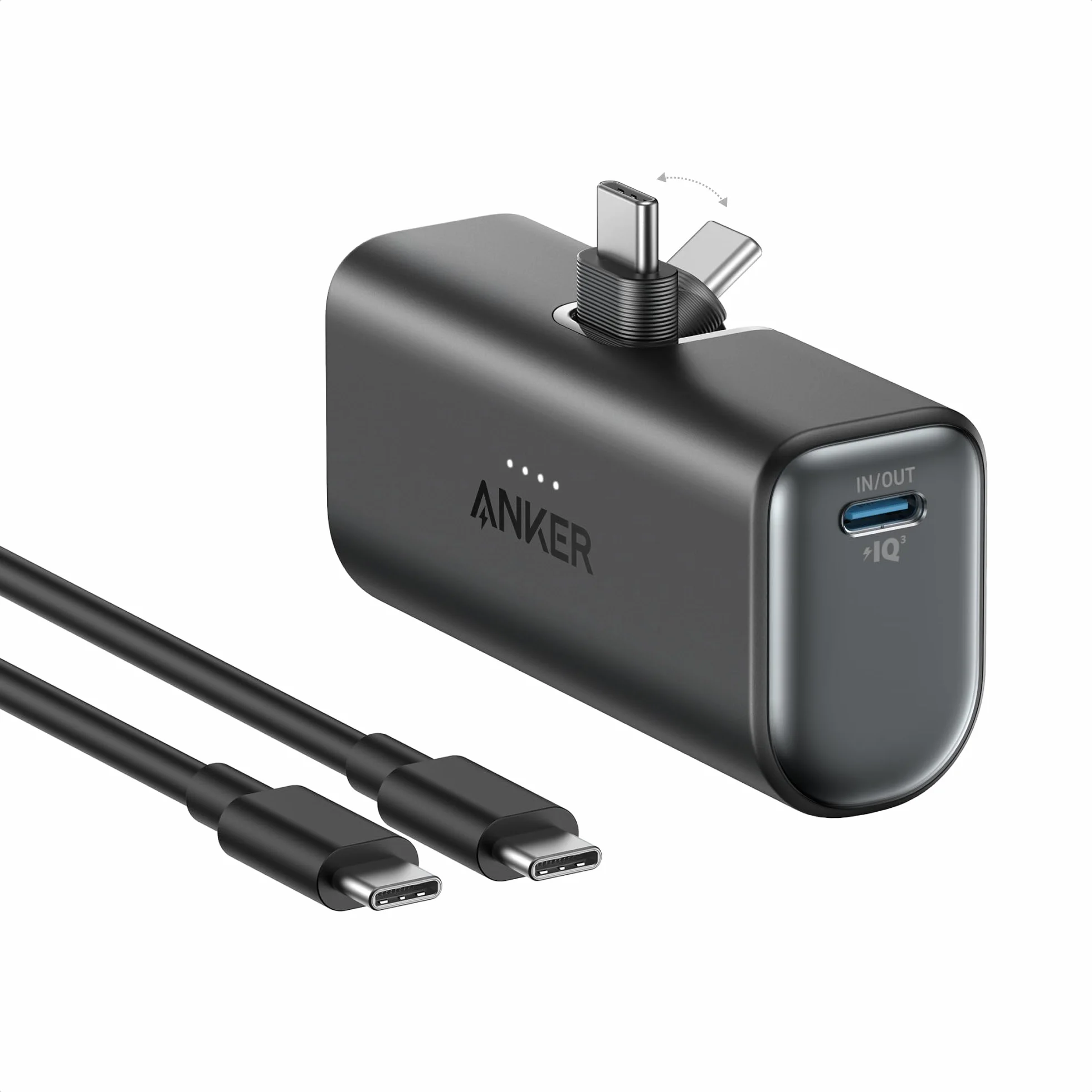 Anker Nano Powerbank 5000 mAh 22,5 W składany USB-C do iPhone 16/15 Samsung S22/23