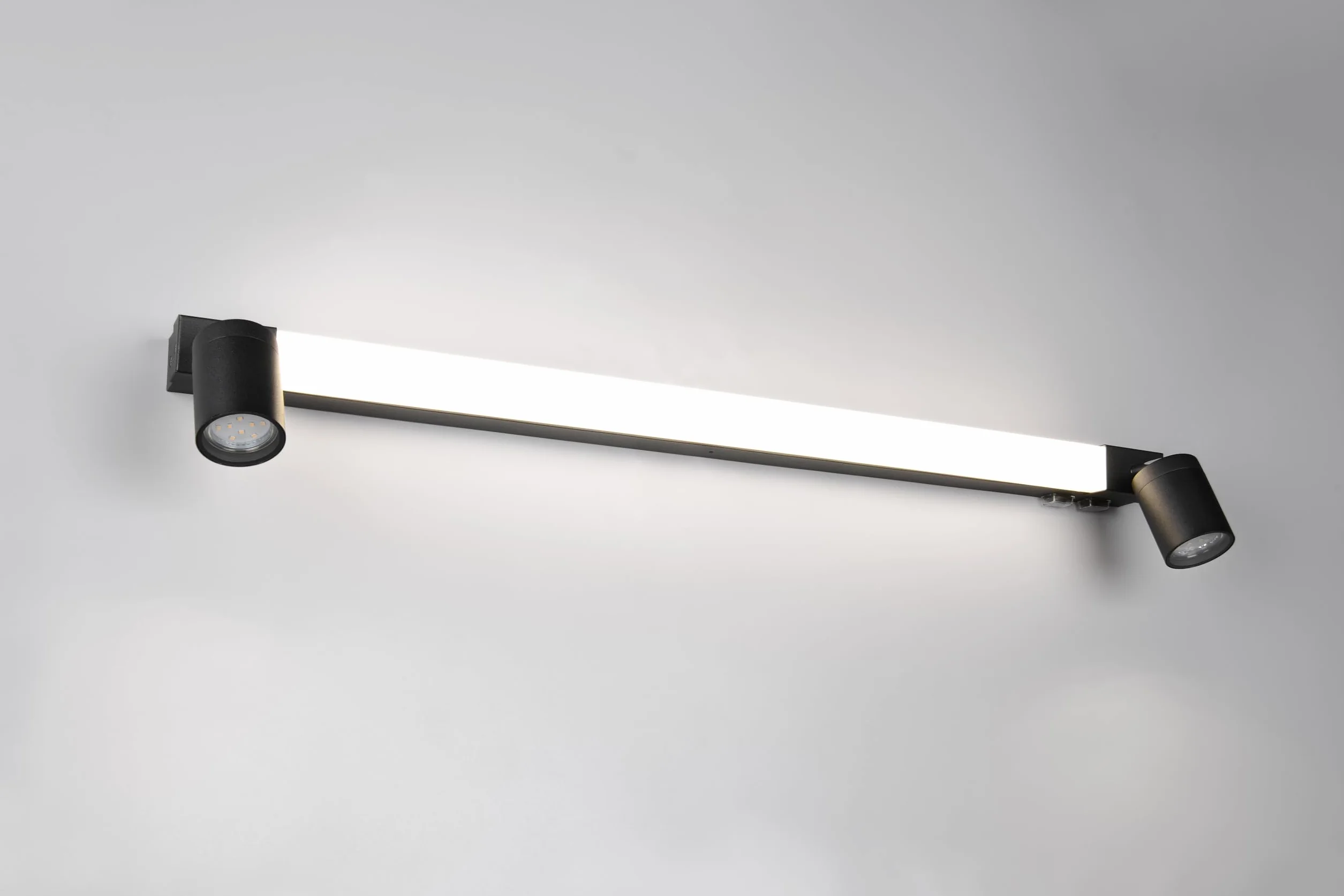 Trio Lampa łazienkowa LED Leuchten ENRICO 281479332, metal czarny matowy, 9 W LED, z wyłączeniem. 2x GU10, regulowany kolor światła