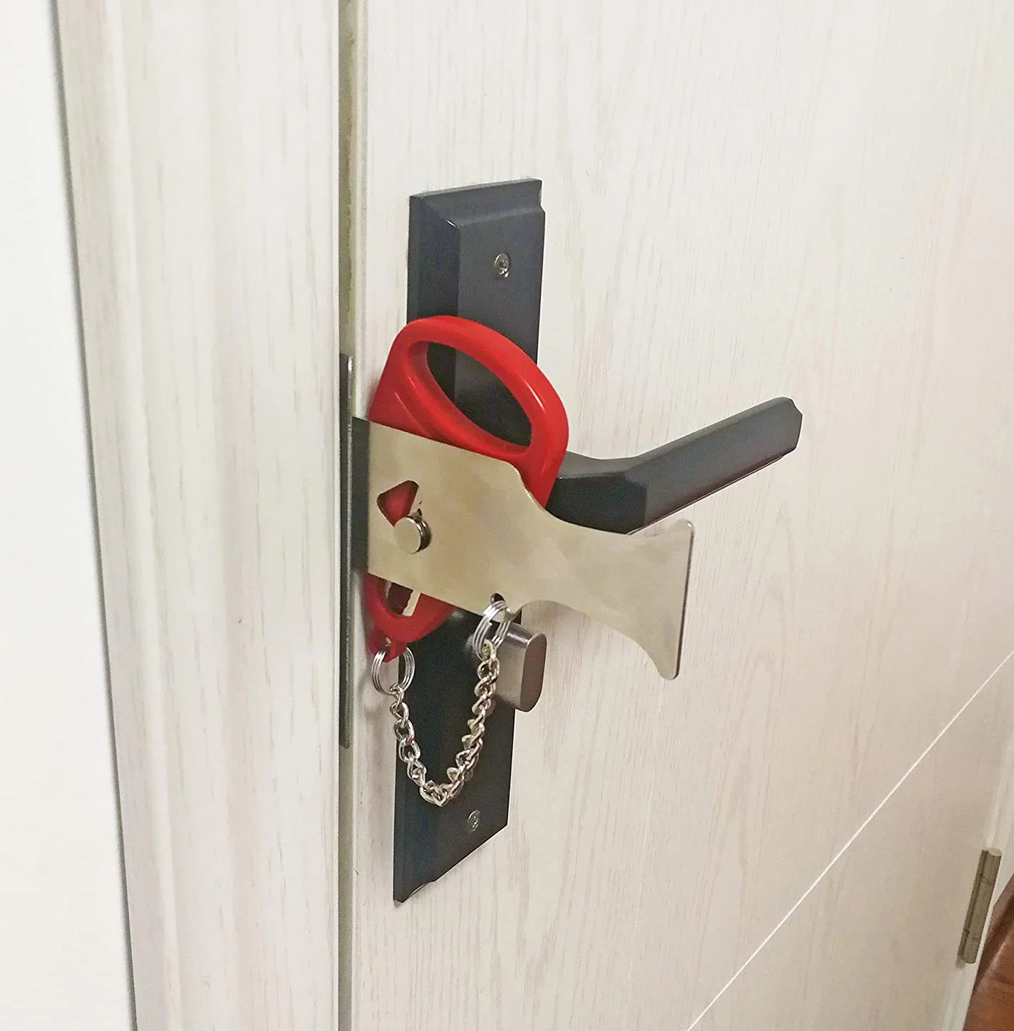 Przenośny zamiennik zamka do drzwi Addalock kompatybilny z zamkiem podróżnym, zamkiem AirBNB, zamkiem szkolnym i bezpieczeństwem, dom, mieszkanie, salon, hotel, motel, przenośny zamek do drzwi