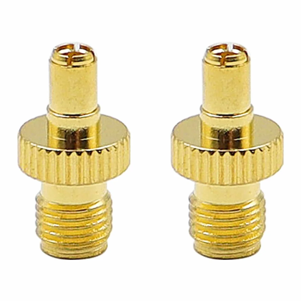 Alnicov 2szt SMA żeński do TS9 męski adapter TS9 do SMA adapter antenowy koncentryczny złącze pozłacane do zewnętrznej anteny kompatybilny z routerem 4G mobilny szerokopasmowy,