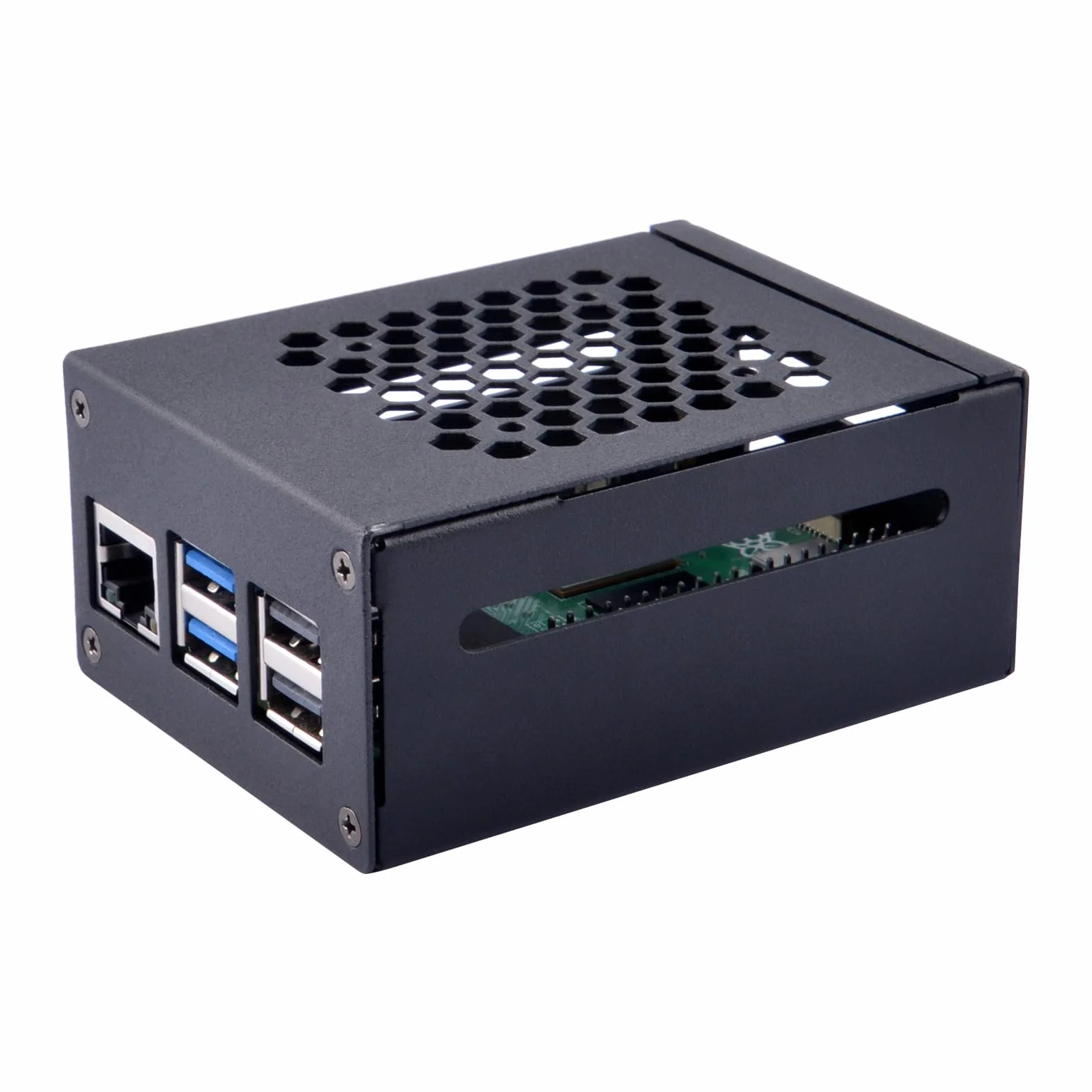 GeeekPi Metalowa obudowa do Raspberry Pi 5, obsługa PCIe M.2 NVMe SSD Shield Top X1001 / X1003 / X1000 / N04 / N05 i Active Cooler
