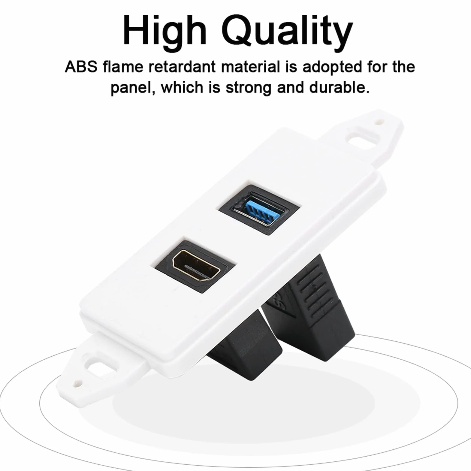 2 szt. HDMI USB3.0 Dwa w Jednym Zintegrowany Multimedialny Panel ścienny Gniazdo Audio-wideo Komponent HDMI Kompozytowe Audio-wideo Panel Montażowy do Gniazdka ściennego do