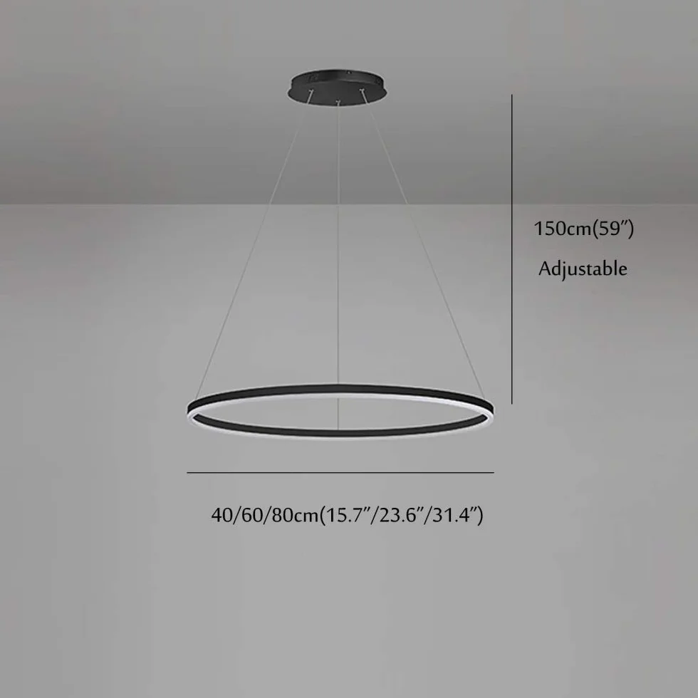 Nowoczesna Lampa Wisząca Led W Kształcie Pierścienia, 25 W, 15,7-calowy Okrągły żyrandol, Regulowana Lampa Sufitowa Do Jadalni, Sypialni, Salonu, Kuchni Gold+warm White 40CM 25W