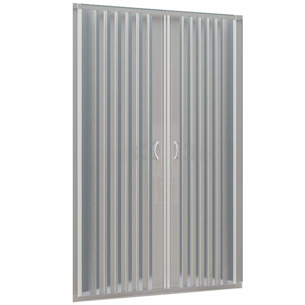 Jednostronna wysuwana kabina prysznicowa PVC dwa drzwi środkowy otwór 100/110 cm