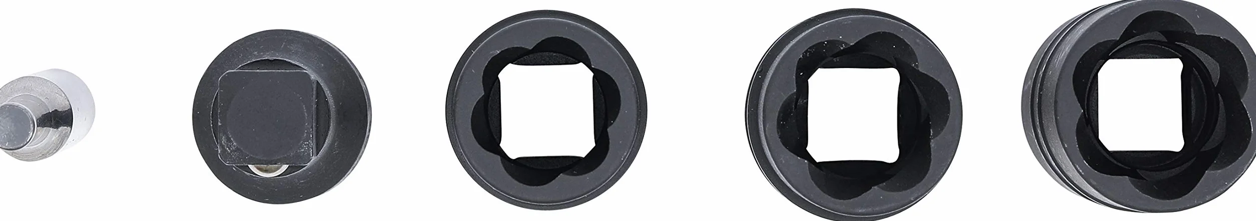 BGS 7467 | Zestaw specjalnych udarowych kluczy nasadowych | gniazdo sześciokątne i wkrętak 17-19 - 21 mm | 12,5 mm (1/2") | 3 szt.