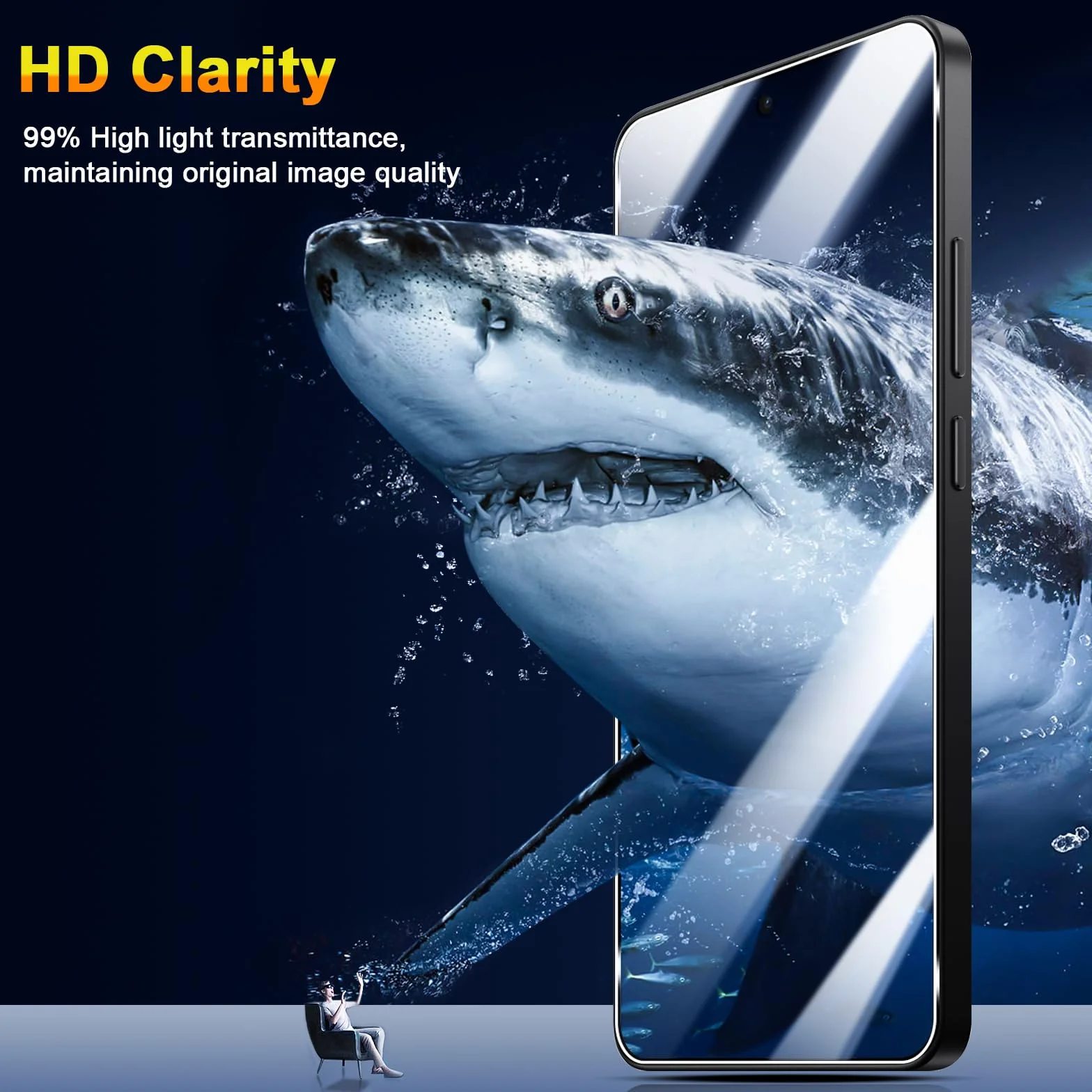 QULLOO Ochraniacz ekranu do Xiaomi Poco X7 Pro 5G, szkło hartowane 9H, zestaw 3 sztuk