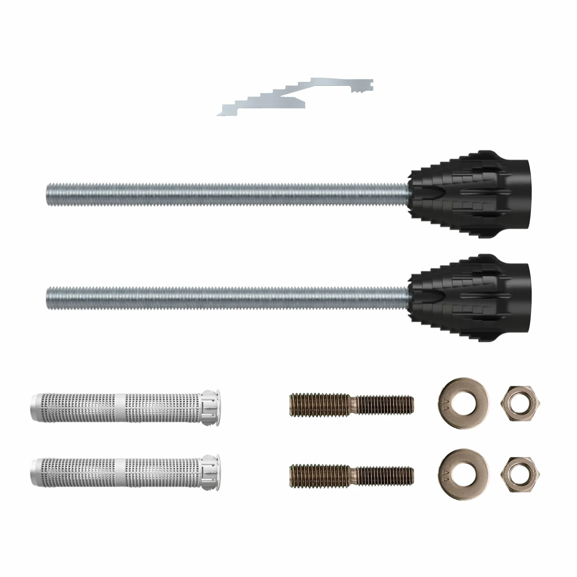Fischer Thermax M12 M10 Klima, zestaw 2 szt. kołków do mocowania klimatyzatora na płaszczu izolacyjnym, zawiera pręty montażowe M10 Inox, 569178