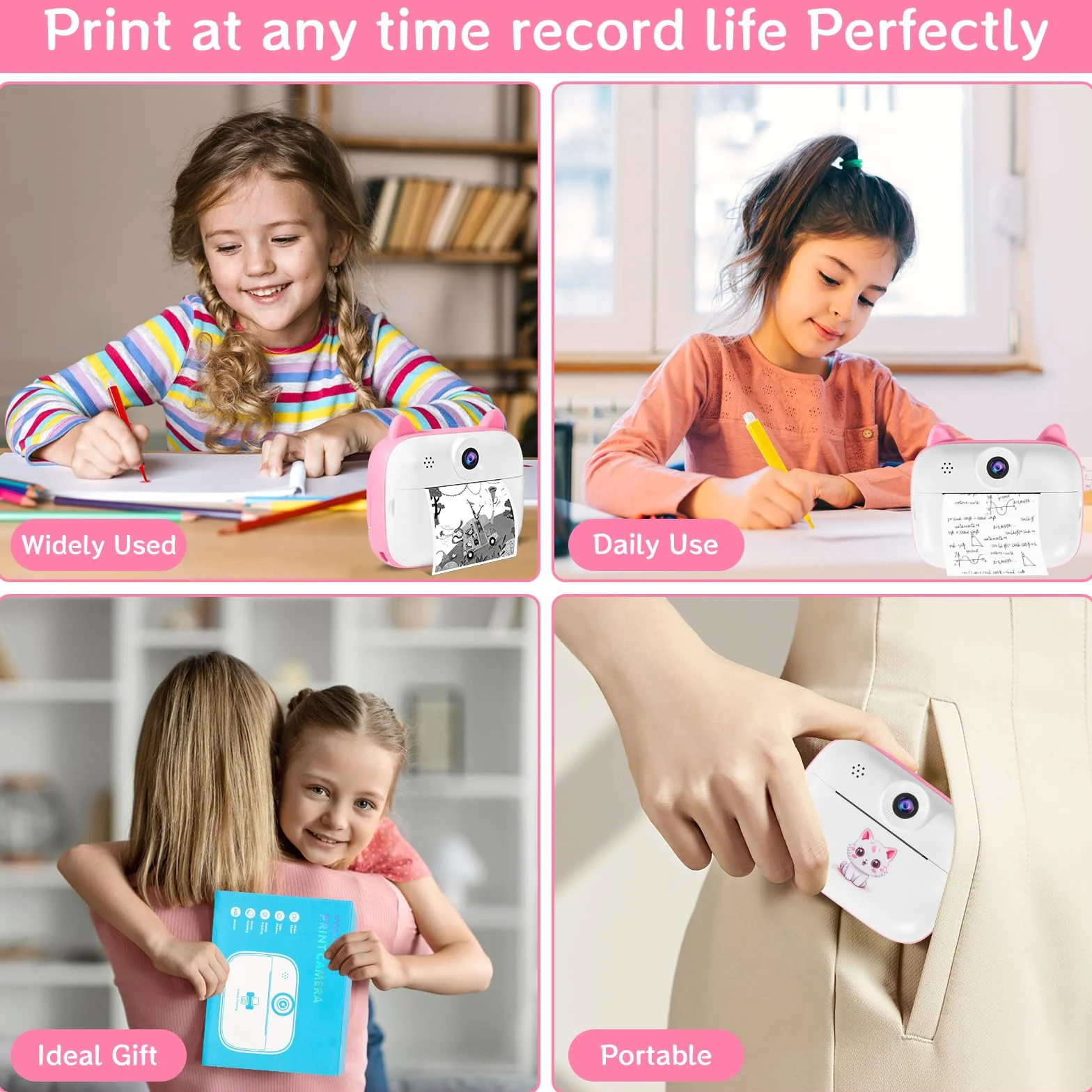 Aparat fotograficzny dla dzieci 2,4" HD 1080P z kartą SD 32GB