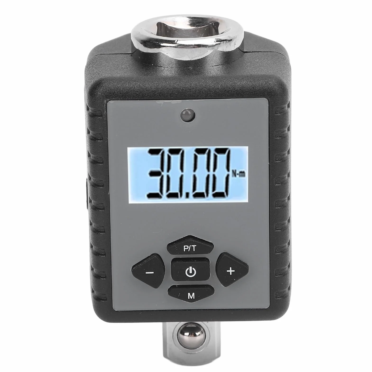 Drfeify 1 2-calowy Cyfrowy Adapter Klucza Skrętnego Stalowy ABS Elektroniczny Konwerter Klucza Skrętnego 17 na 340 N.m Pamięć Brzęczyka LED dla Mechaników Samochodowych i Motocyklowych