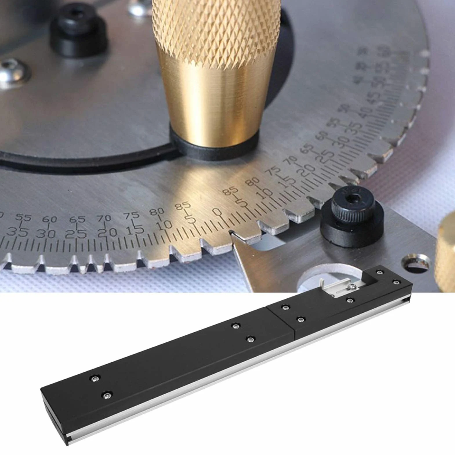 Przyrząd do cięcia ukośnego z przegubem skrzyniowym do montażu piły stołowej i piły tarczowej 450 mm, Box Joint Jig do obróbki drewna, stołowej piły tarczowej, narzędzia przesuwne