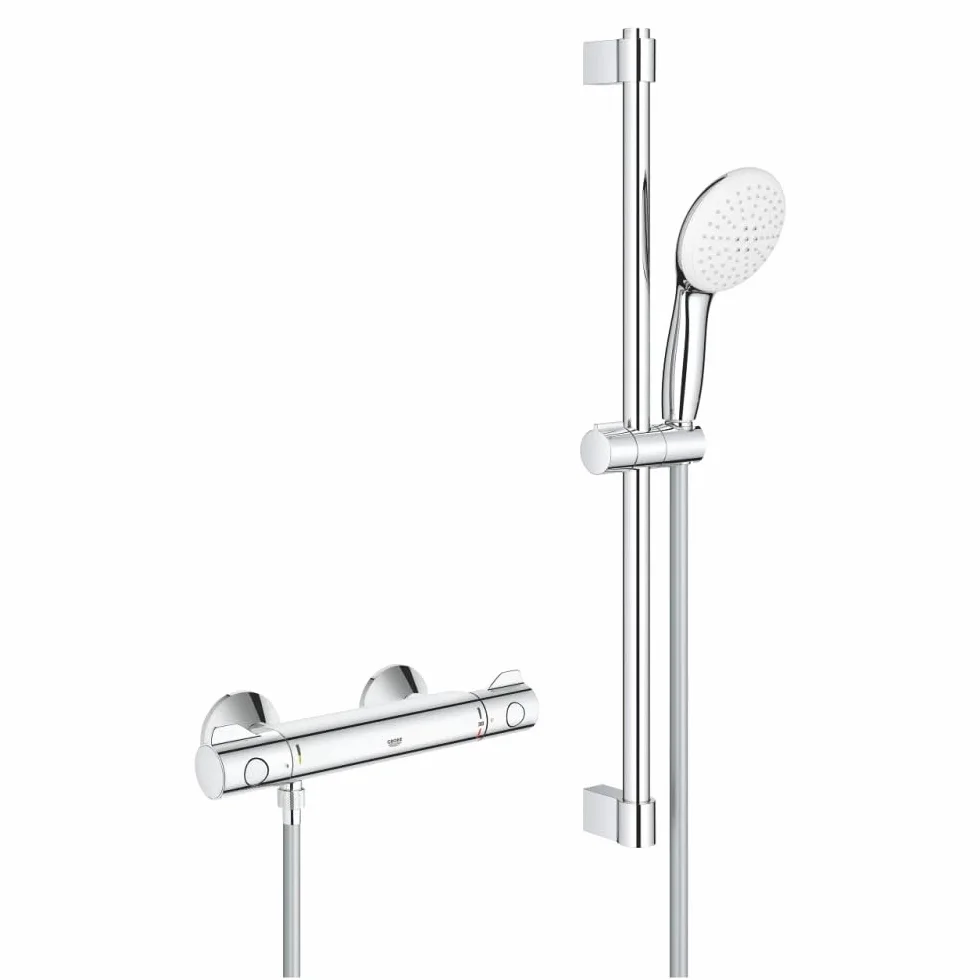 Grohe Bateria prysznicowa z termostatem Grohtherm 800 345652 z zestawem prysznicowym 600 mm chrom