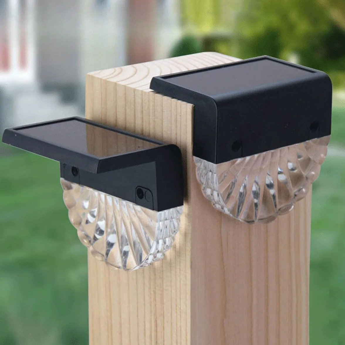 Lampy solarne do ogrodu, oświetlenie schodowe, schody, podwórze, ścieżki, dekoracyjne oświetlenie nocne na patio i do ogrodu, 4 szt
