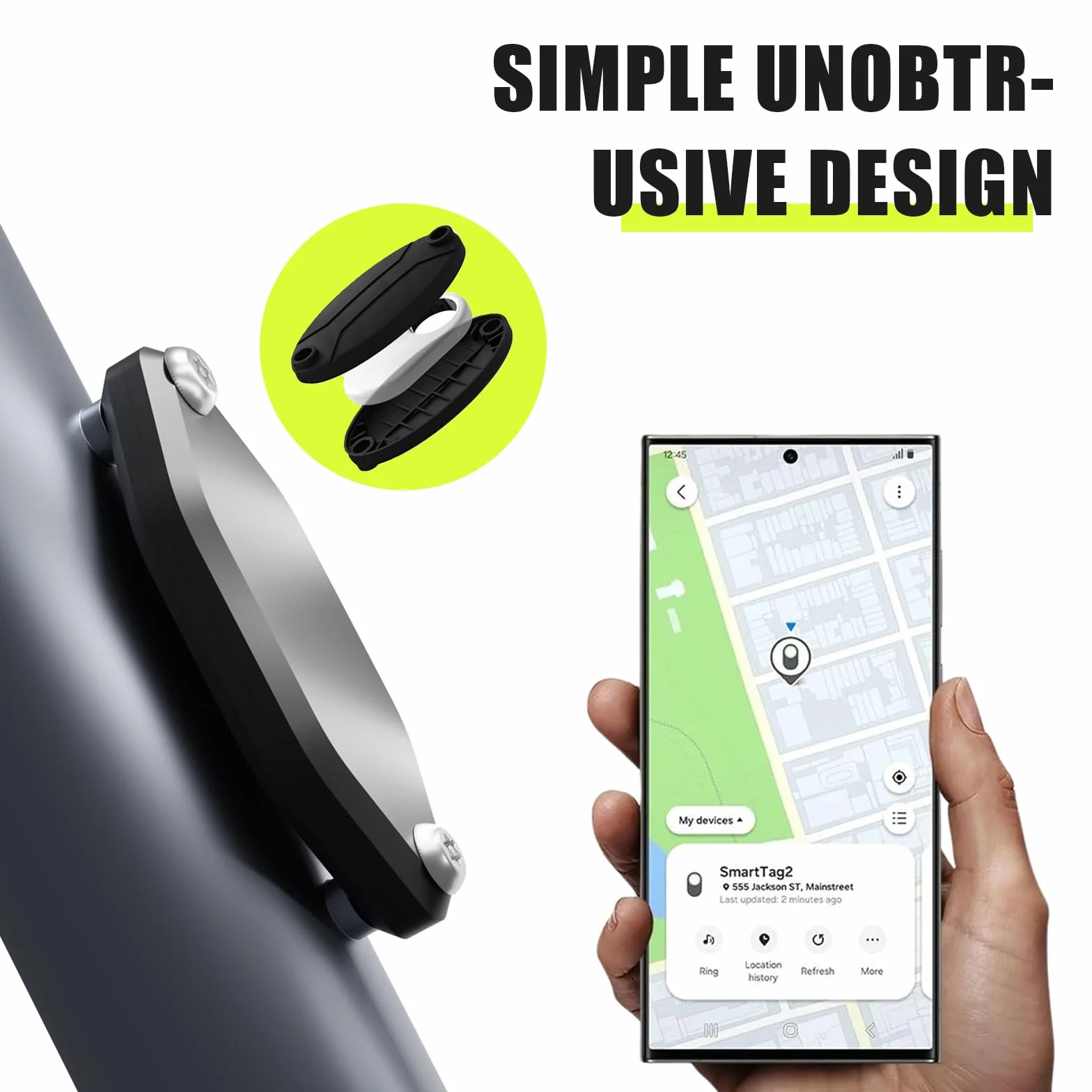 Samsung Smart Tag 2 GPS Tracker uchwyt do rower elektrycznego i roweru gorskiego – bezpieczny uchwyt tracker do Cube