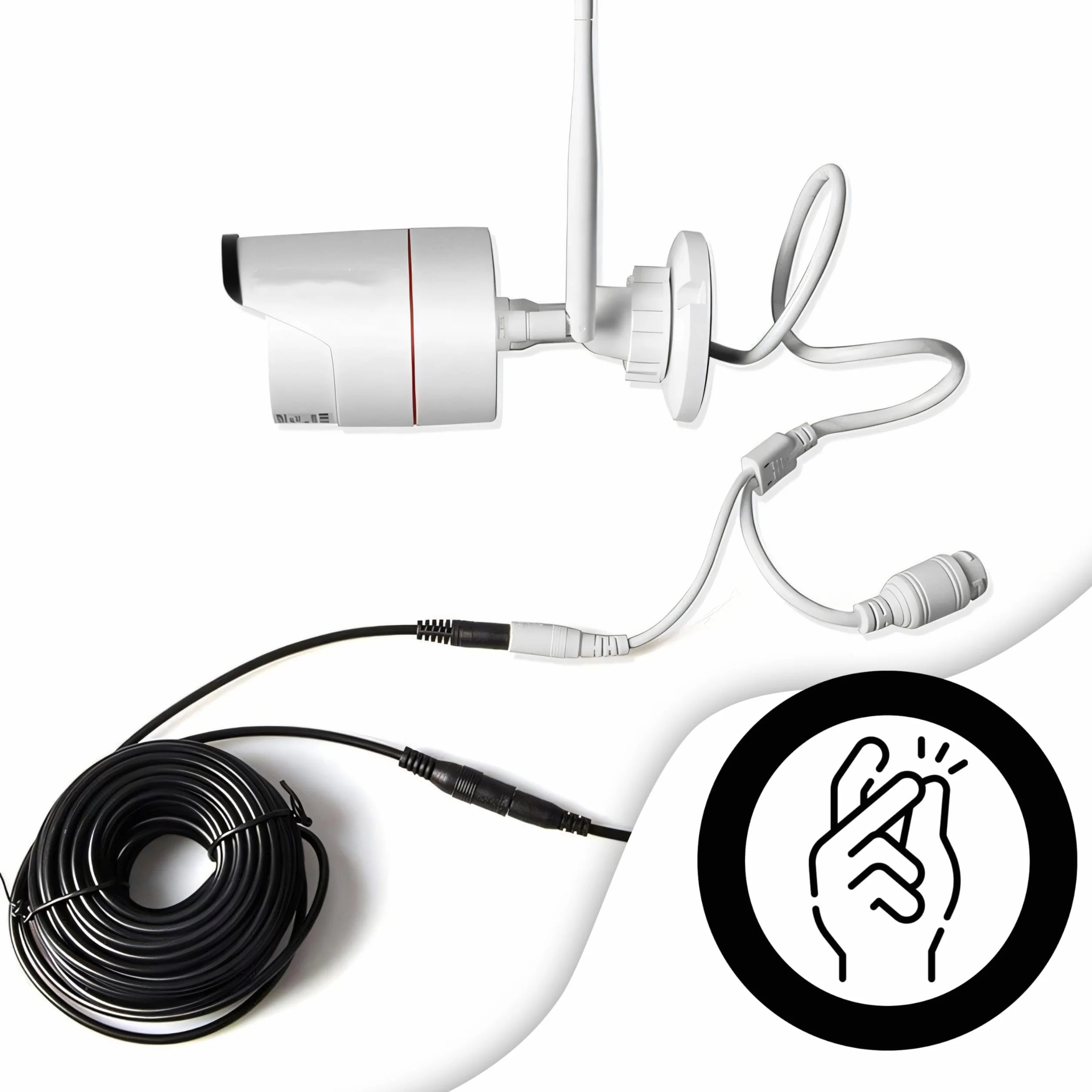 Retoo 5 m kabel przedłużający DC wtyczka 5,5 mm x 2,1 mm przedłużacz do kamery monitoringu DVR routera drukarki LED Strip Light kamera bezpieczeństwa IP kamera sieciowa 12 V zasilacz sieciowy czarny