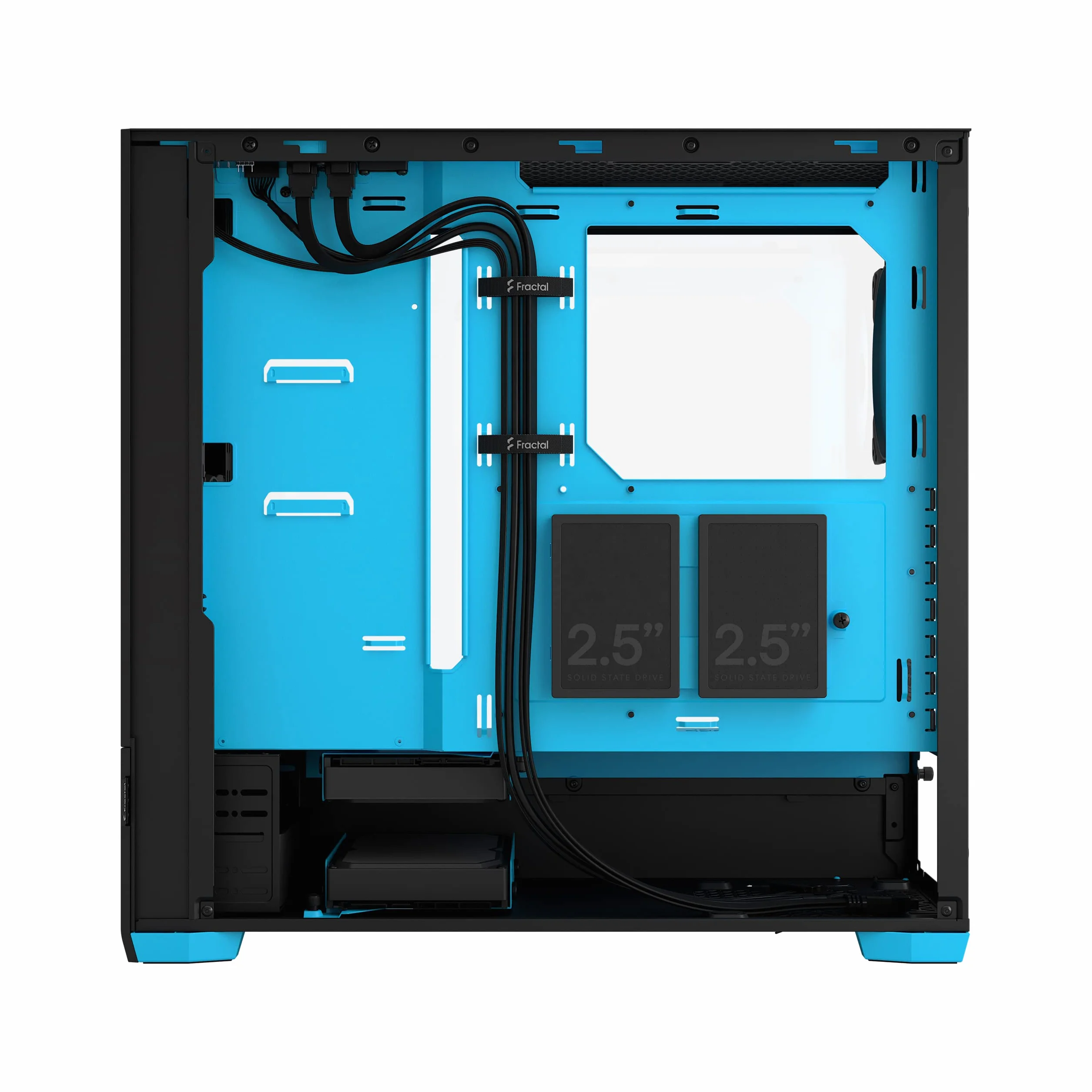 Fractal Design Pop Air RGB obudowa komputera ATX czarny cyjan szkło hartowane