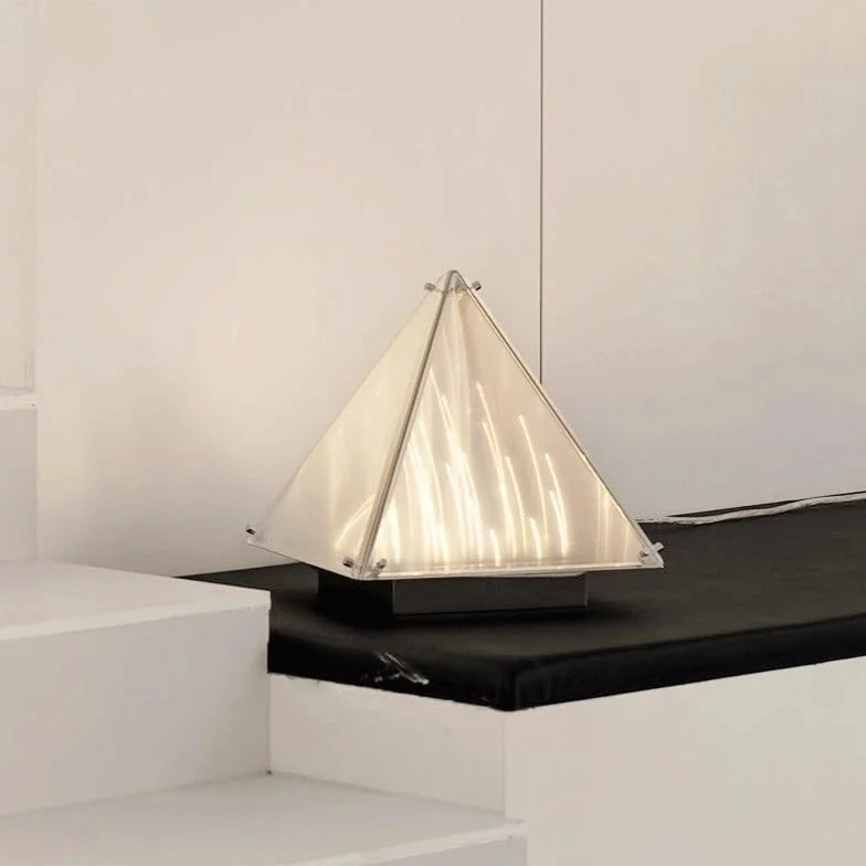 Lampa Stołowa Lampa biurkowa Minimalistyczny design Sypialnia Lampka nocna Salon Podłoga Romantyczna lampka na biurko | Elegant glass & steel desk lamp creates warm ambiance. Perfect for bedside, office, or study.