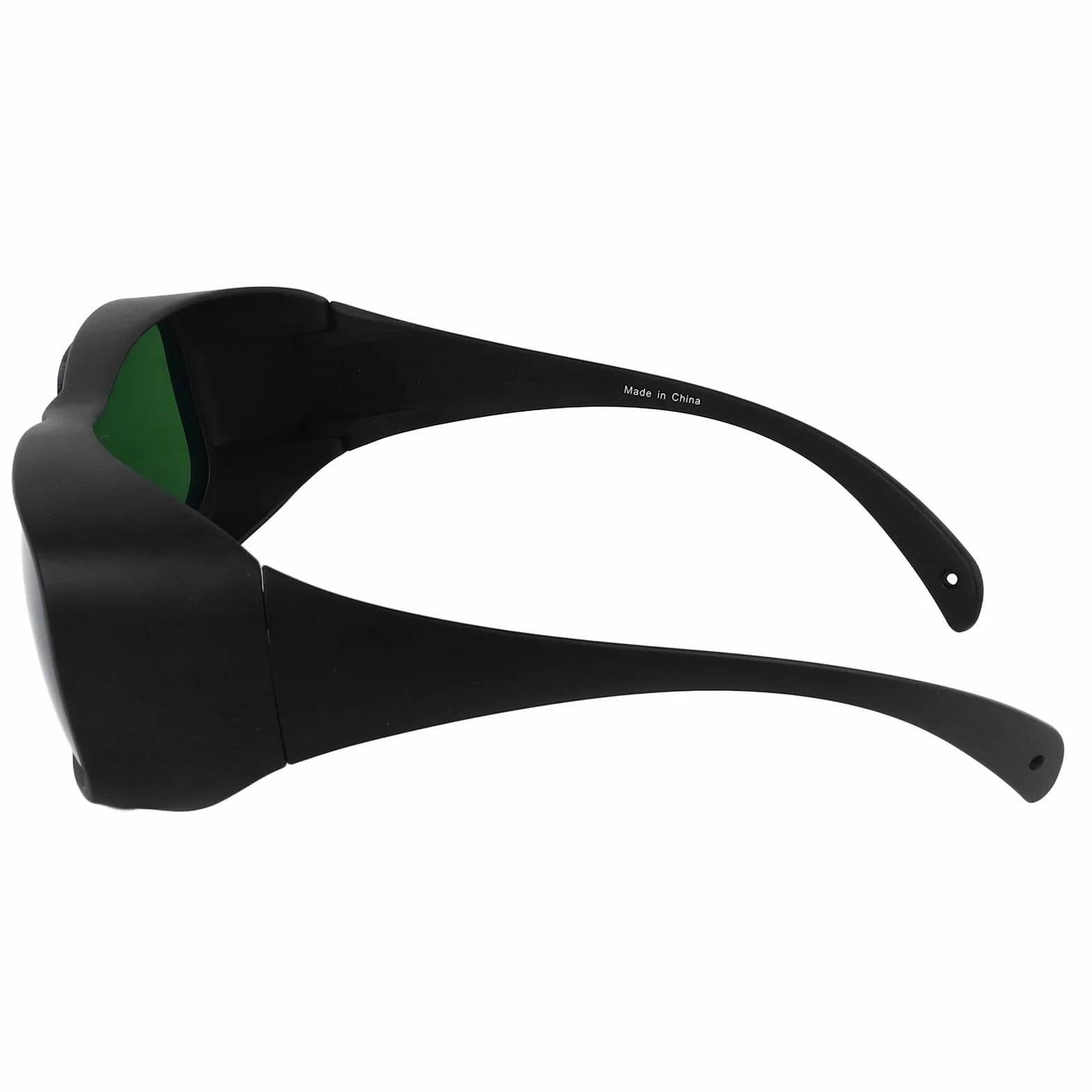 Qqmora Laserowe Okulary Ochronne 1064nm Wysoka przepuszczalność Antylaserowa Ochrona Oczu dla Urządzenia OPT Beauty TR90 Materiał Czarna Ramka Zielona Soczewka OD4, do Zabiegów Upiększających