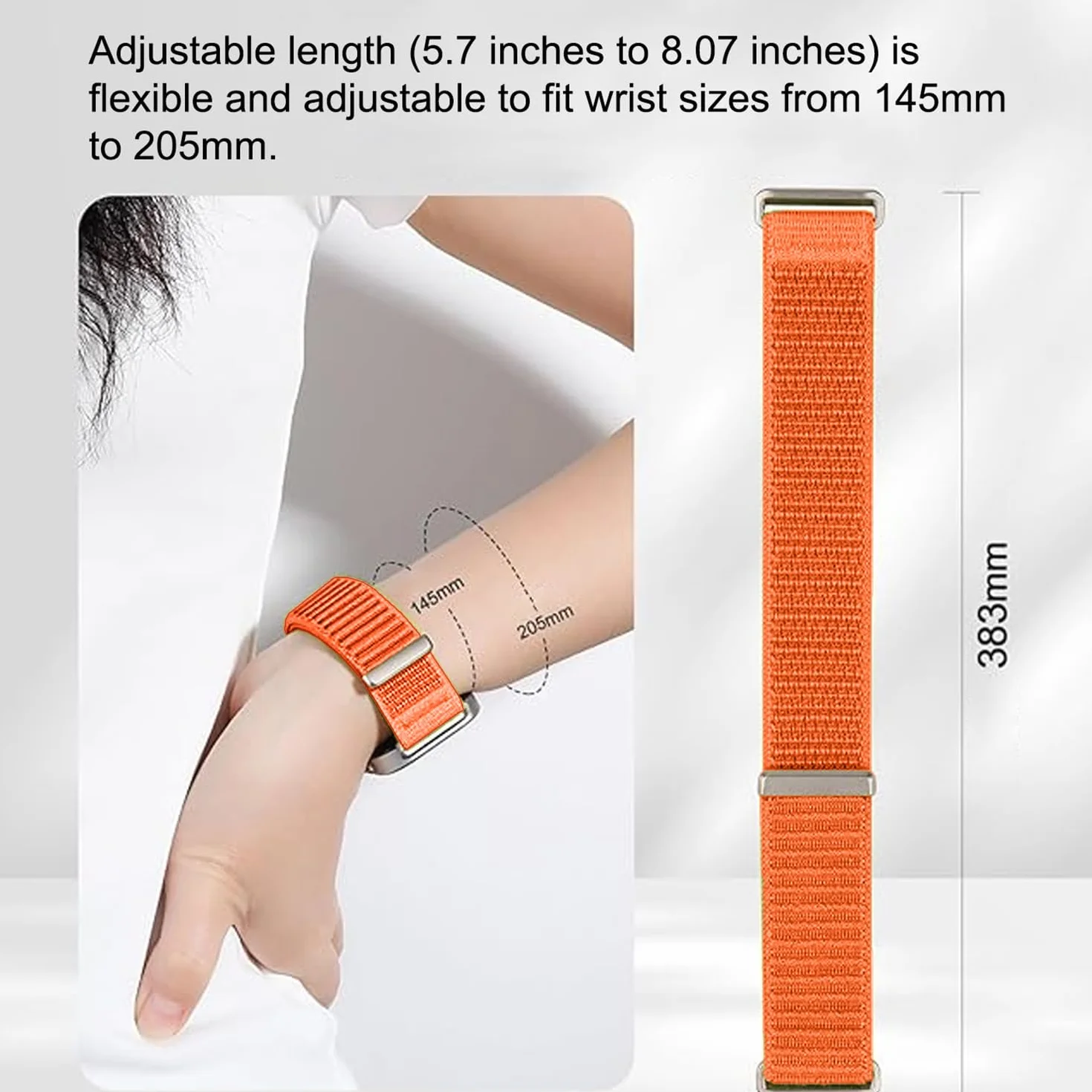 Sundara 18mm 19mm 20mm 22mm Nylonowy Tkany Pasek Zegarka Kompatybilny Zegarkami Garmin/ID205L/Galaxy/Huawei/Amazfit Uniwersalny Pasek Zegarka