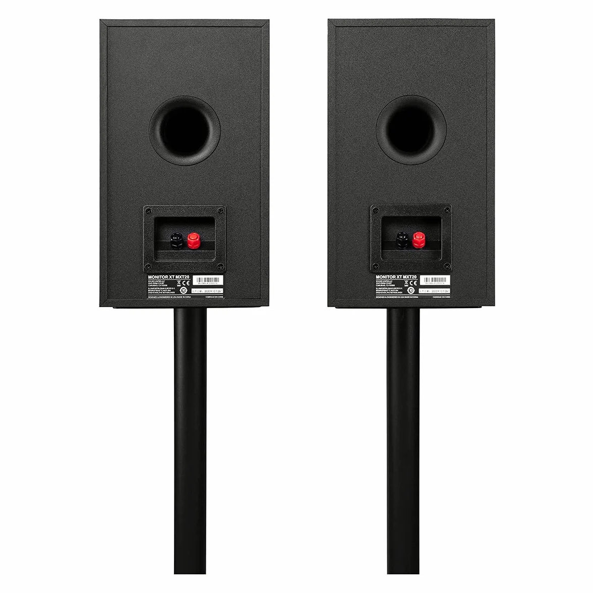 POLK AUDIO MXT20BK MXT20BKor XT20 Boekenplank Luidsprekers met Hoge Resolutie, Boekenplank Speakers met Hi-Res Gecertificeerde Prestaties, Dolby Atmos-gecertificeerd en DTS:X-compatibel MXT20BK- Zwart