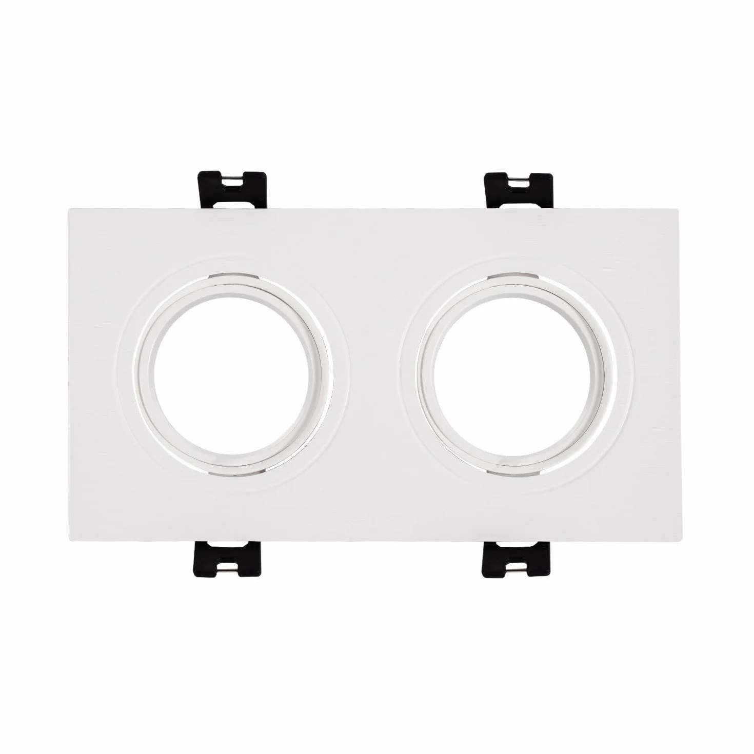 LEDKIA LIGHTING Oprawa Downlight Kwadratowa Przechylna na dwie Żarówki LED GU10 / GU5.3 Wycięcie 75x150 mm Biały