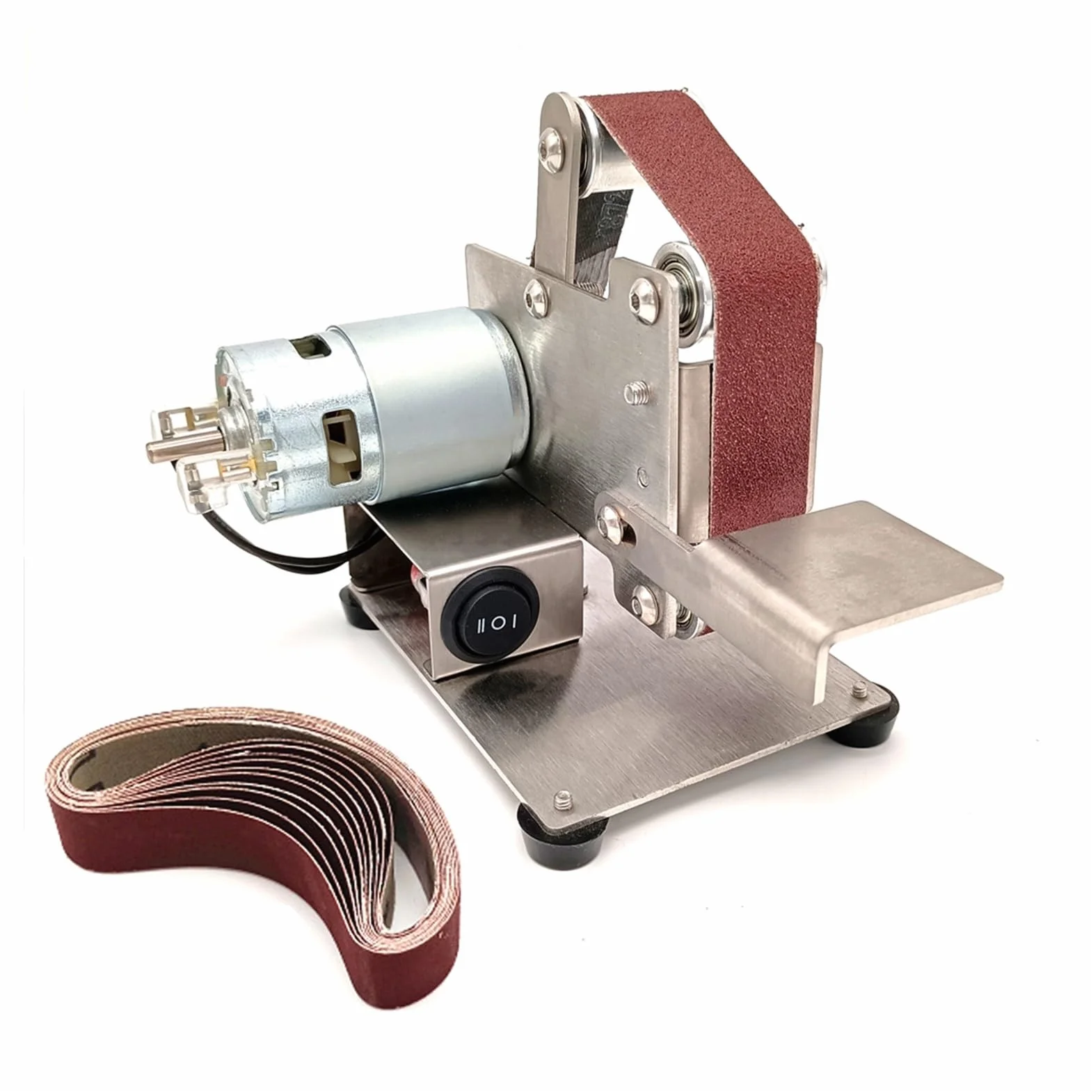 Polerka, szlifierka oscylacyjna, 15mm/25mm wielofunkcyjna szlifierka Mini elektryczna szlifierka taśmowa DIY szlifierka polerska Cutter Edges szlifierka taśmowa do szlifowania, polerowania(Type 15 bel