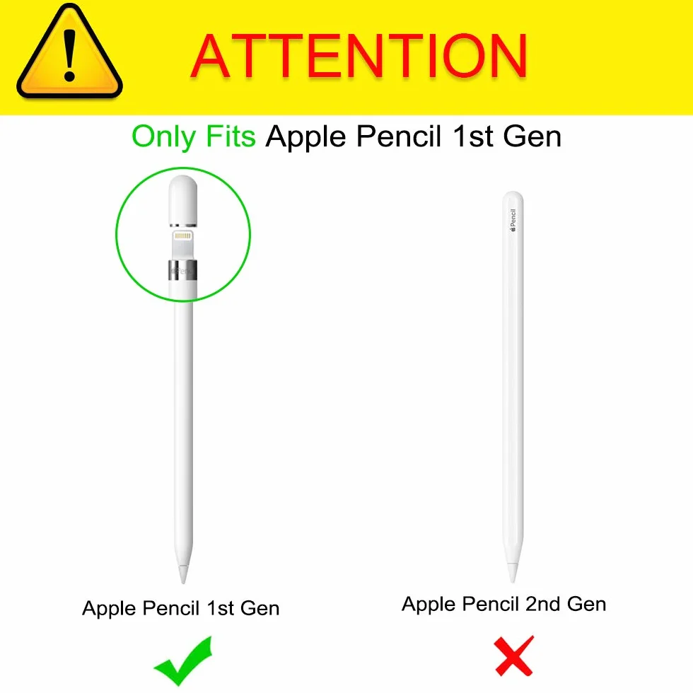 FINTIE Zestaw wkładu długopisu: 3-częściowy, kompatybilny z Apple Pencil, wysokiej jakości miękki silikonowy elastyczny pokrowiec na długopis, biały