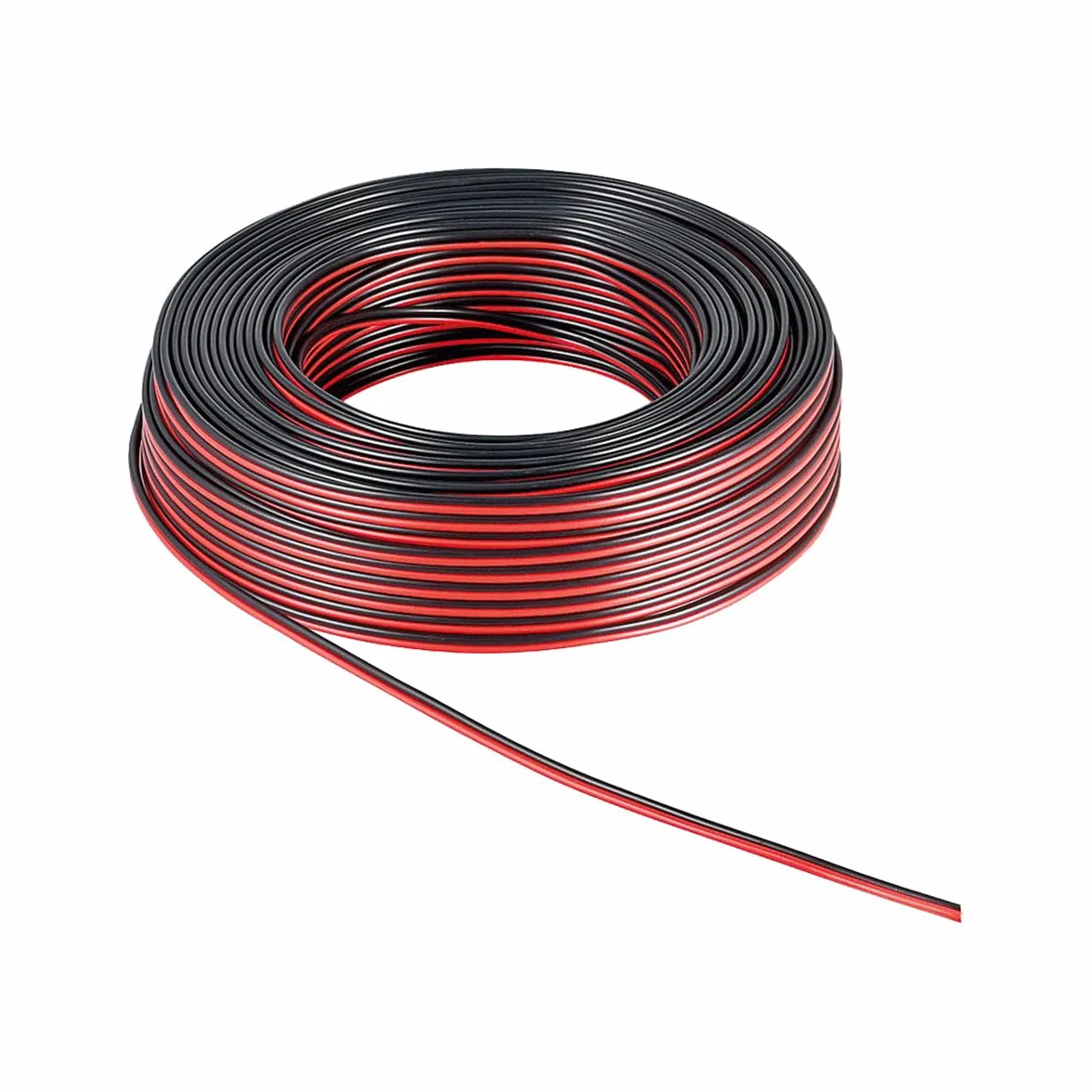 goobay Kabel głośnikowy 2 x 0,75mm² 25 m czerwony czarny