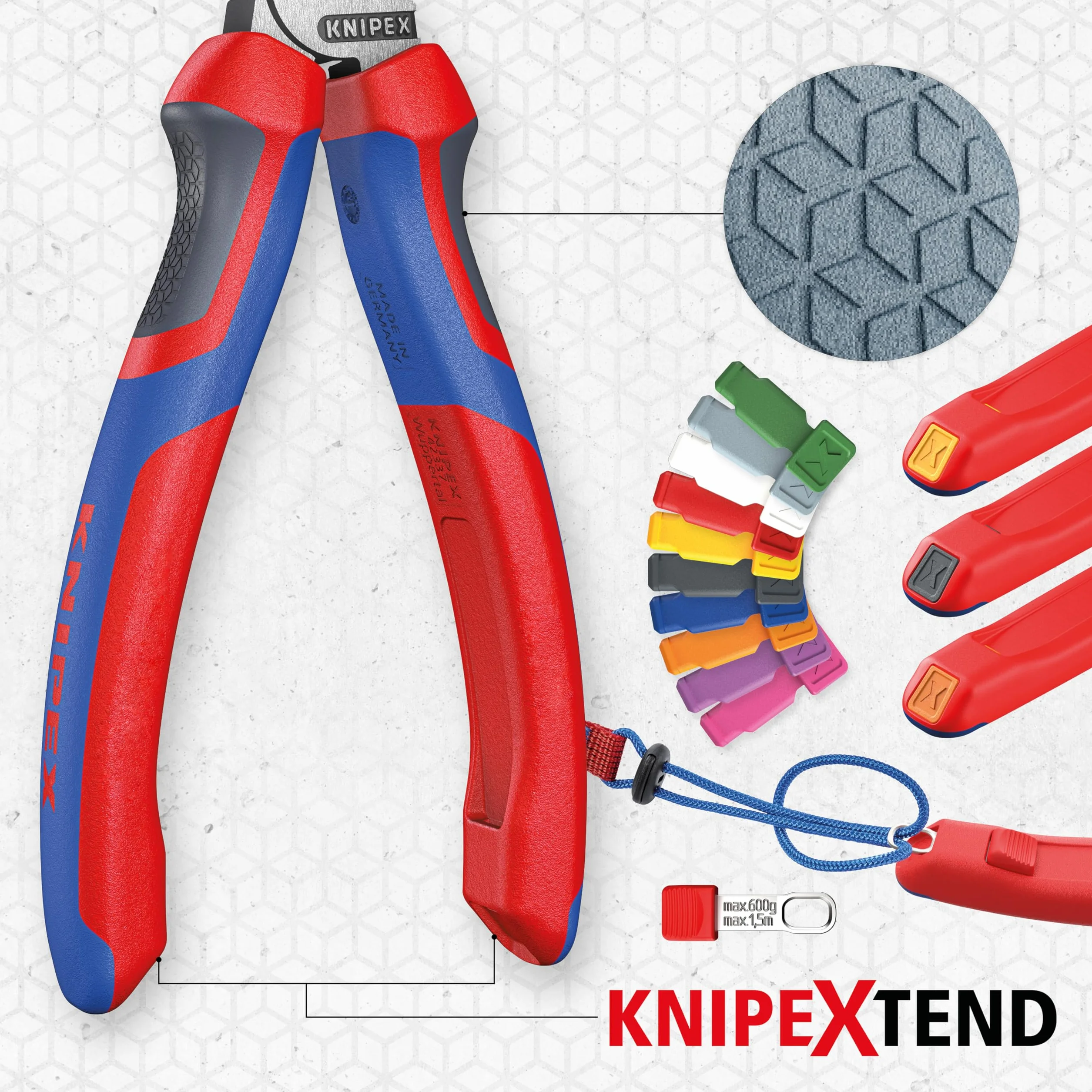 KNIPEX Szczypce uniwersalne chromowany z rękojeściami Comfort 160 mm, 03 05 160