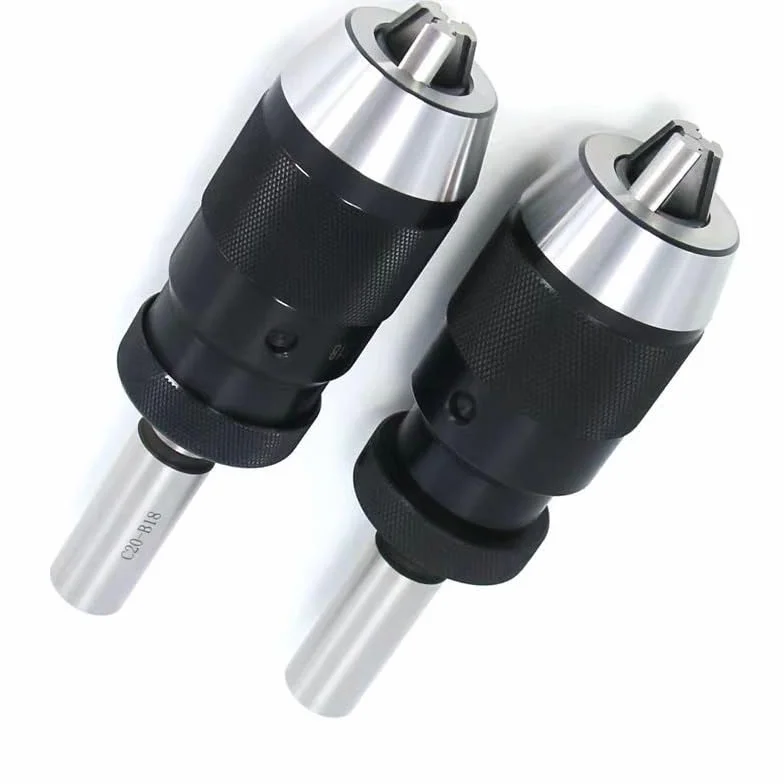 1 szt. samozaciskowy uchwyt wiertarski B10 B12 B16 B18 B22 do MT1 MT2 MT3 MT4 C20 R8 Morse(R8-B18 (1-16mm) M12)