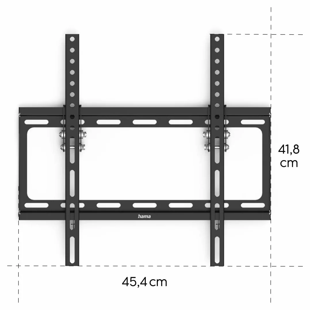 Hama Uchwyt ścienny na telewizor VESA 400x400 35 kg czarny
