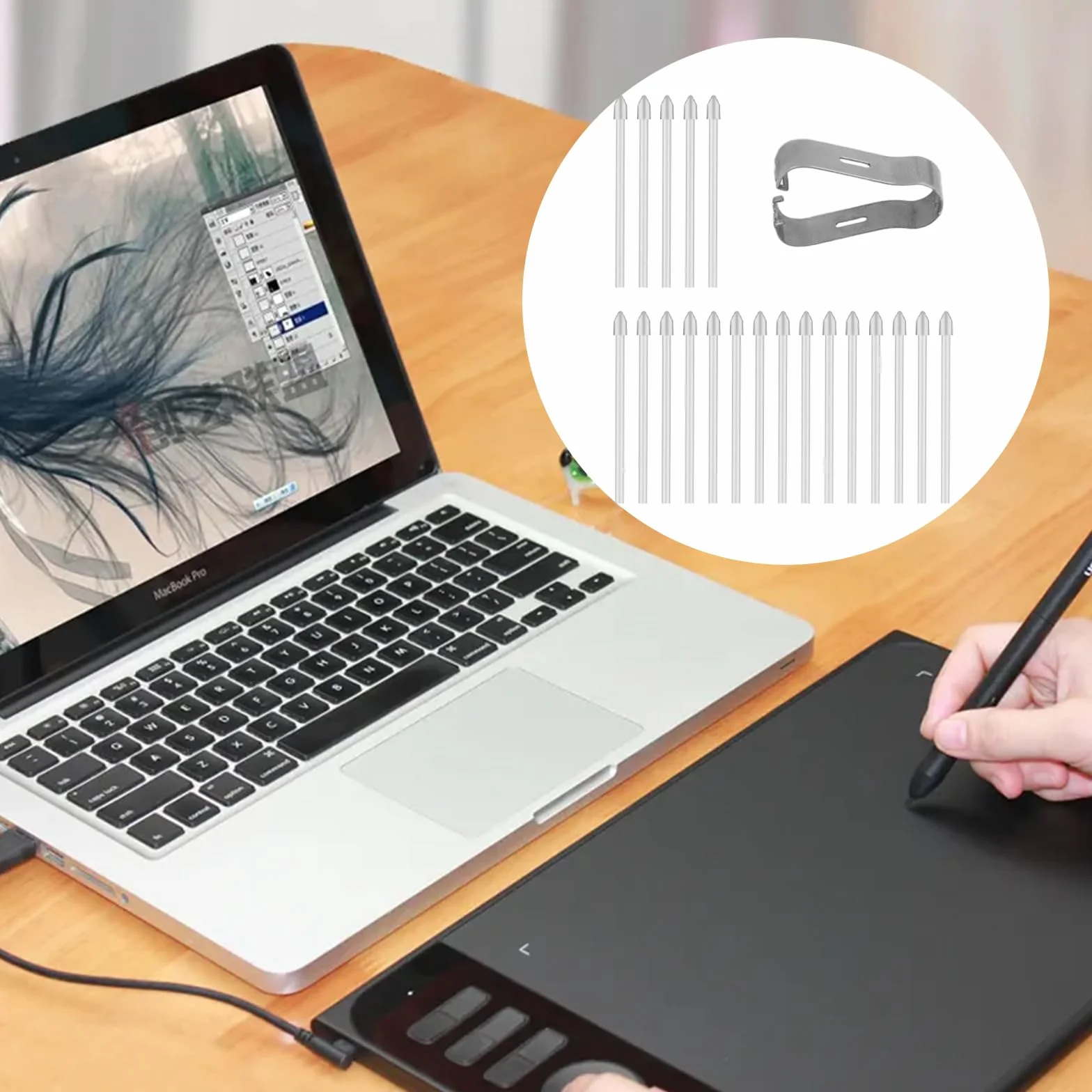 Wymienne końcówki Touch Stylus Tips do Samsung S Pen Galaxy S6/S6lite/S7/S8/S9/Note10/Note20/Note10+/Note20 ultra/S21U/S22U/S23U (białe)