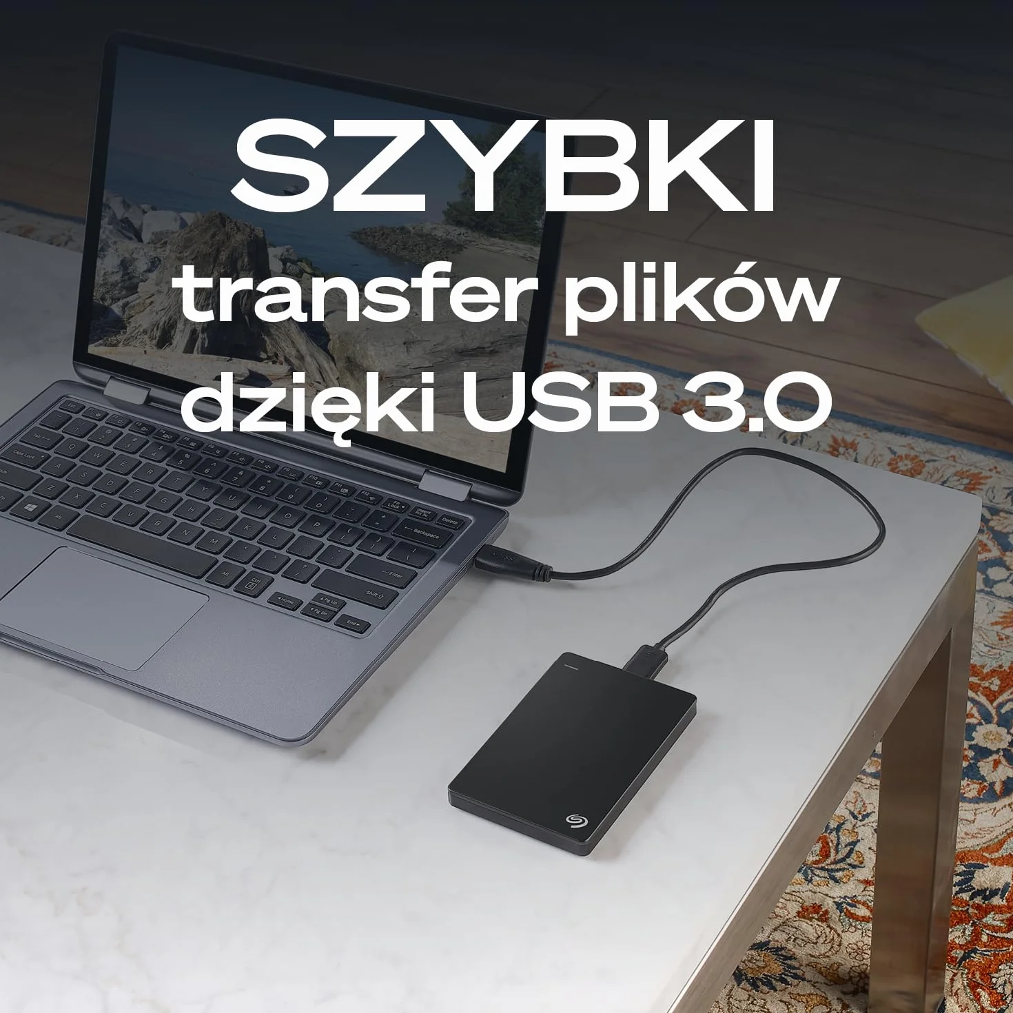 Seagate Portable Drive 2TB, Zewnętrzny dysk twardy przenośny 2.5", USB 3.0, Czarny