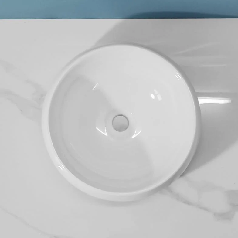 Umywalka Łazienkowa Nowoczesna Minimalistyczna Łazienka Umywalka Nablatowa Okrągła Umywalka Hotelowa Balkon Artystyczny Ceramiczna Umywalka Nablatowa Umywalka Nablat